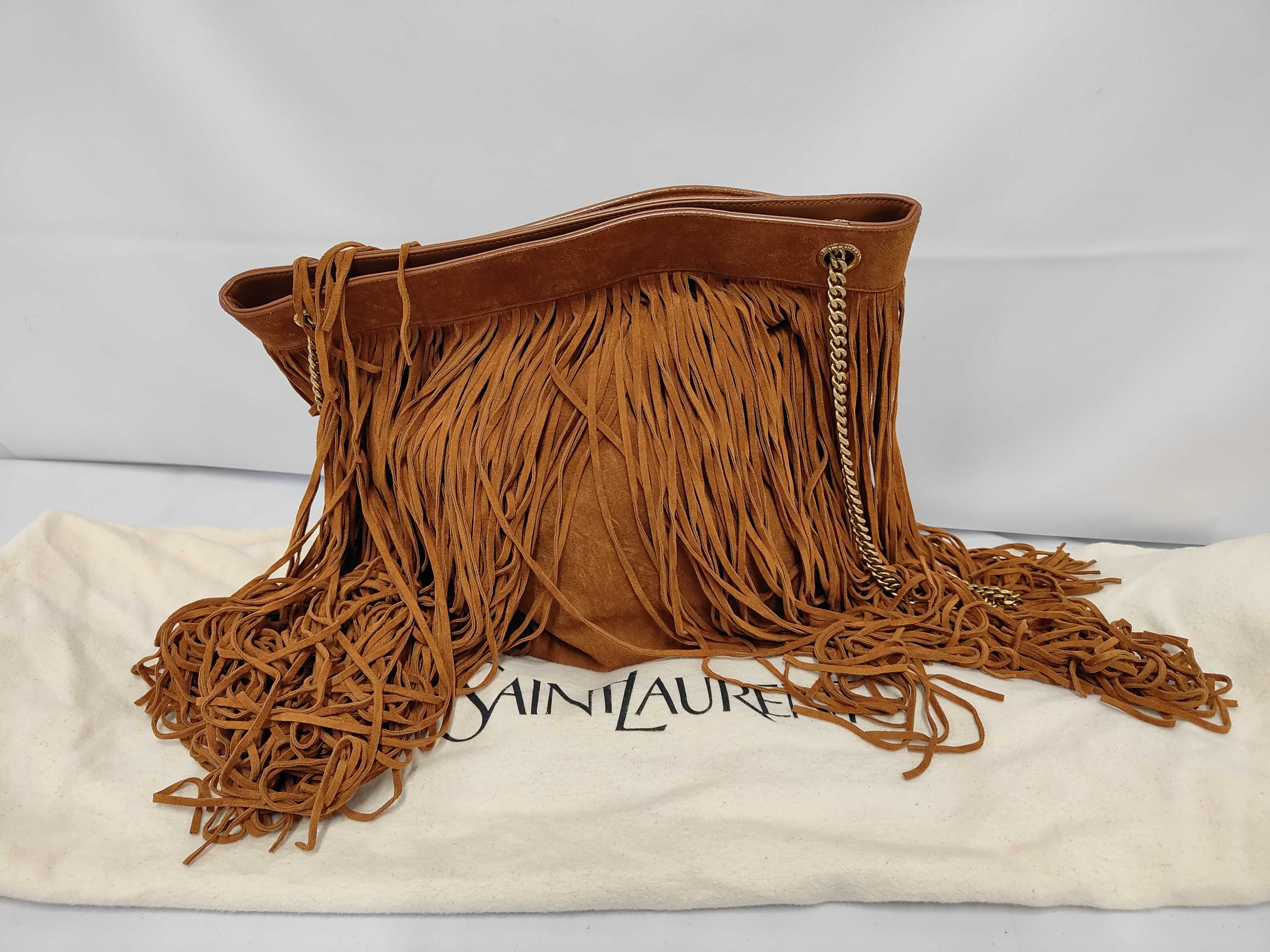 suede fringe chain shoulder bag. — view 2