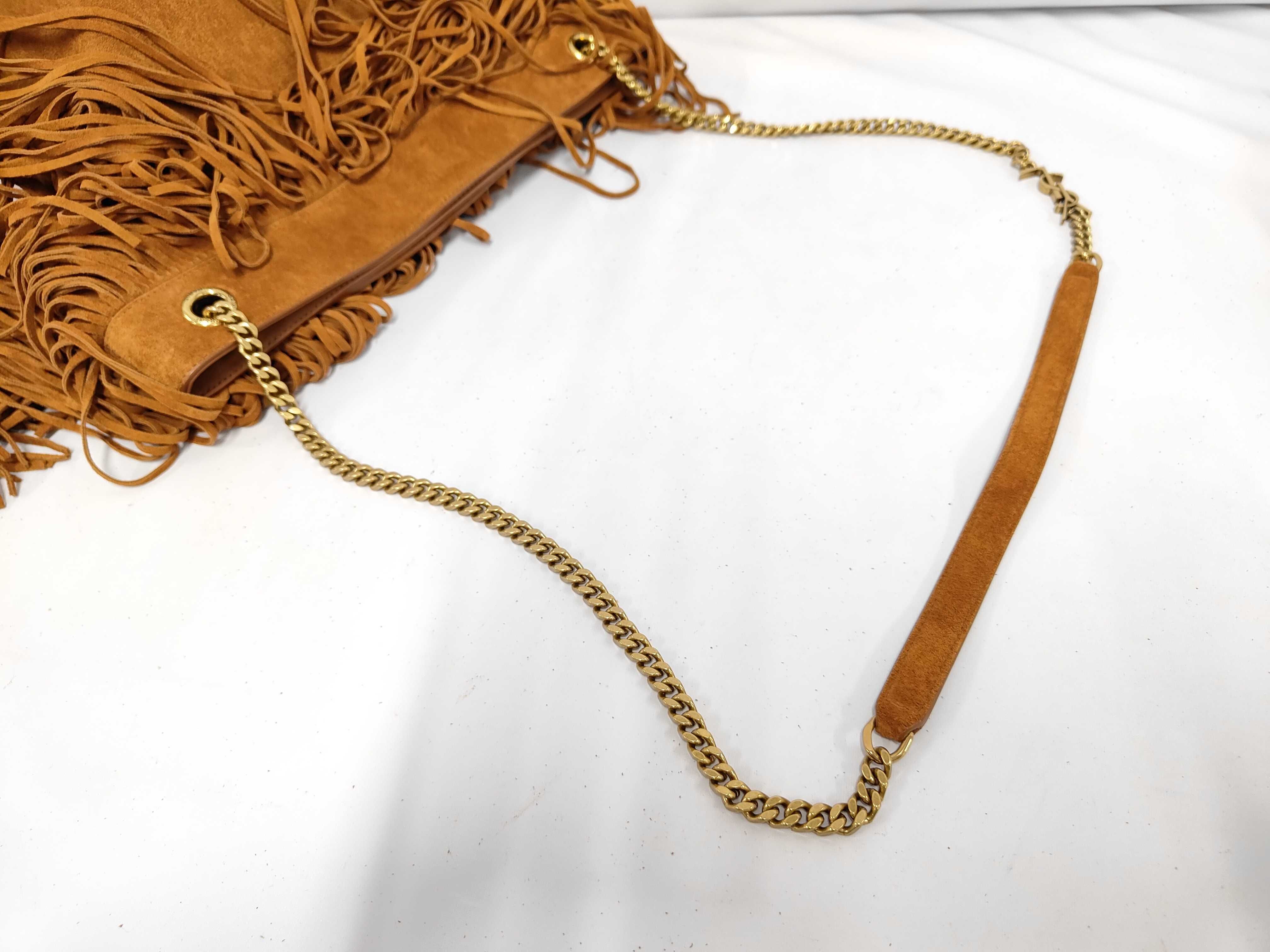suede fringe chain shoulder bag. — view 6