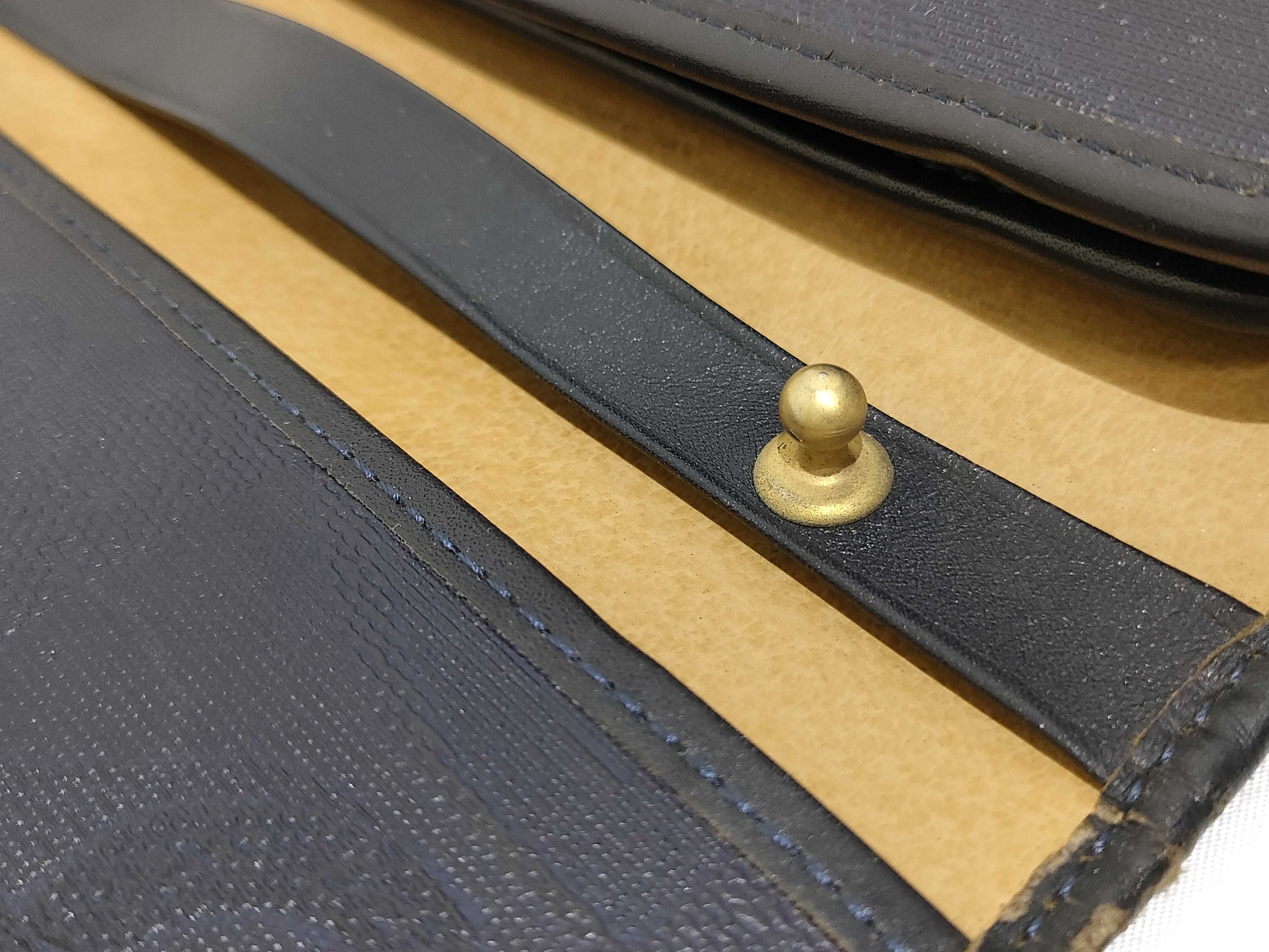 Trotter Christian Dior Trotter Second Bag Leather Navy Second Bag — view 11