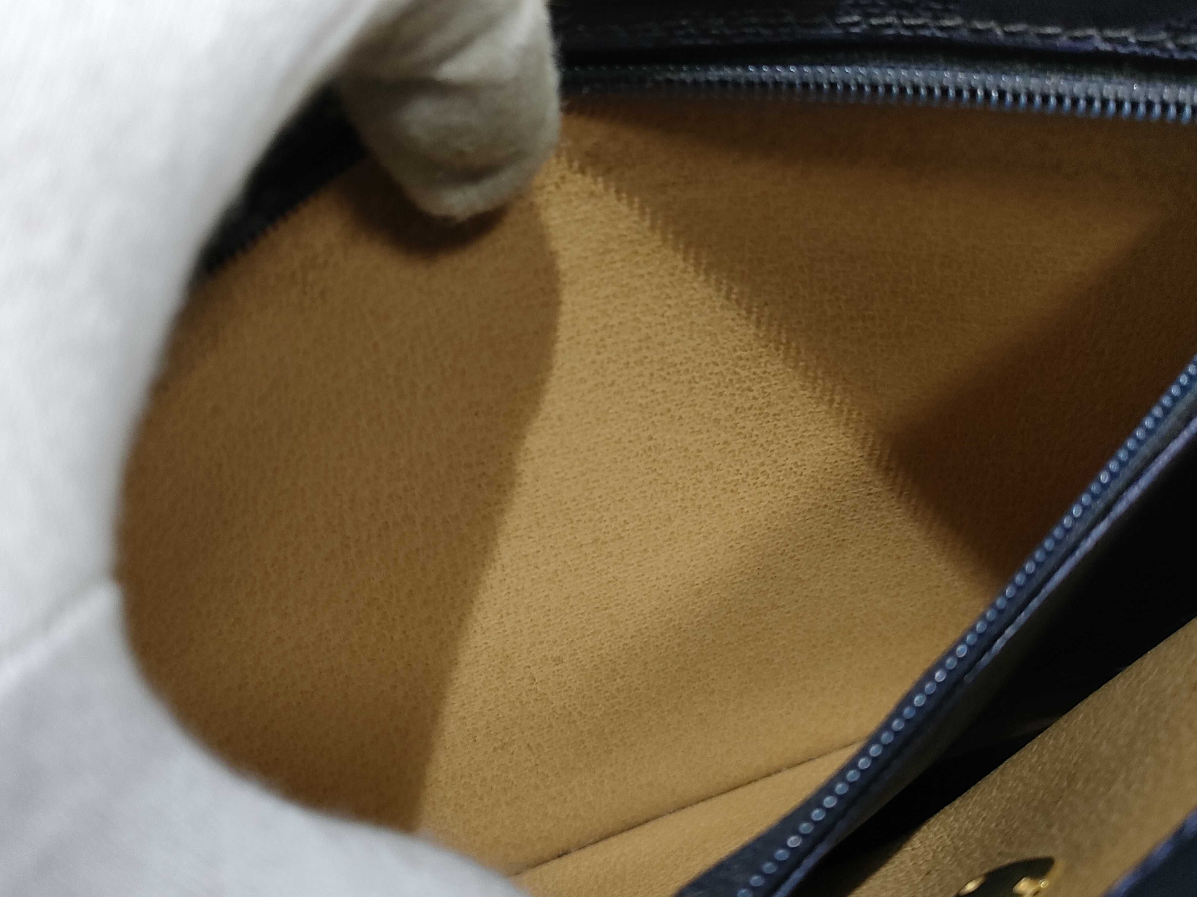 Trotter Christian Dior Trotter Second Bag Leather Navy Second Bag — view 6
