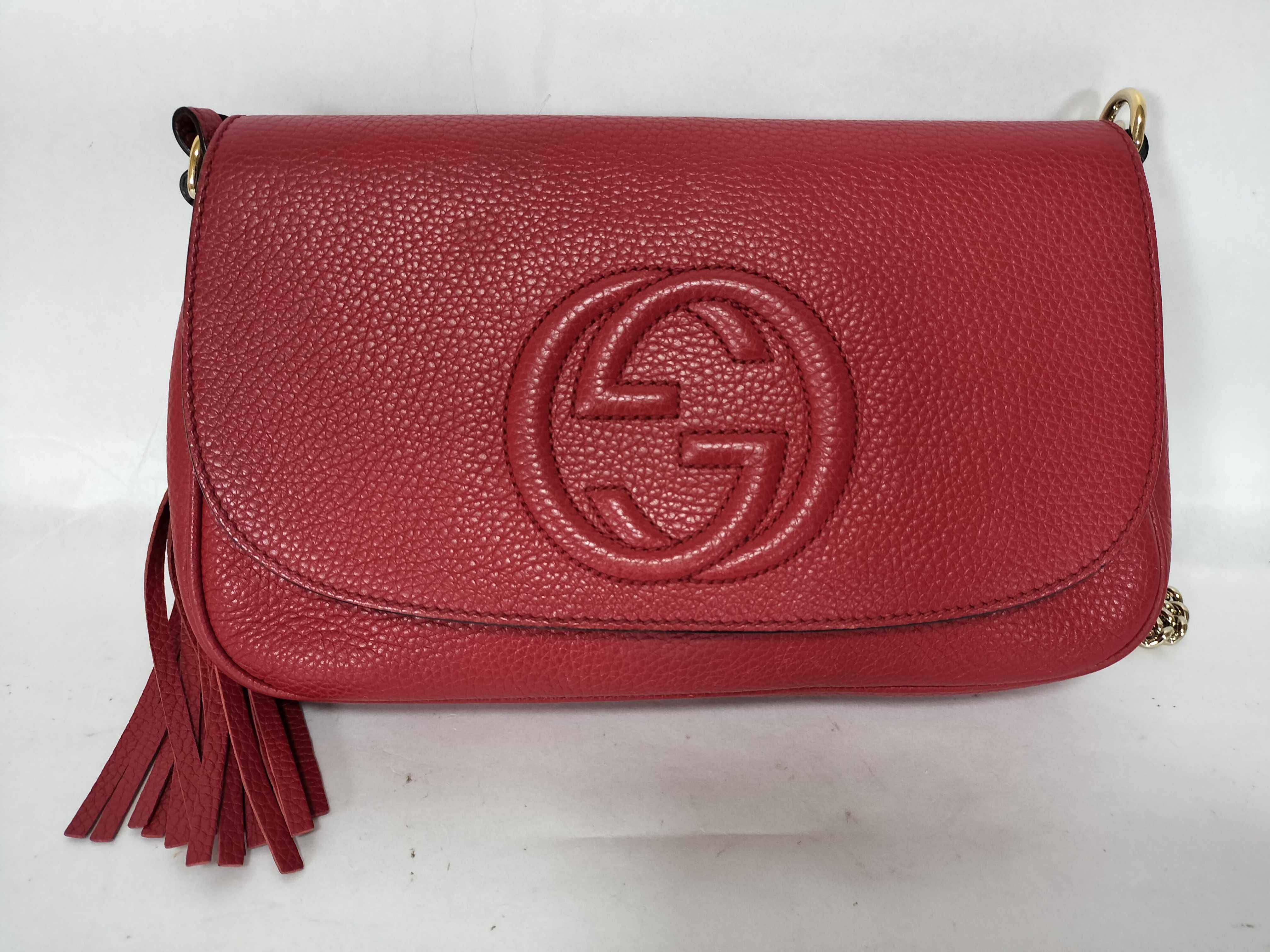Soho Tassel Chain Crossbody Bag Red Shoulder Bag