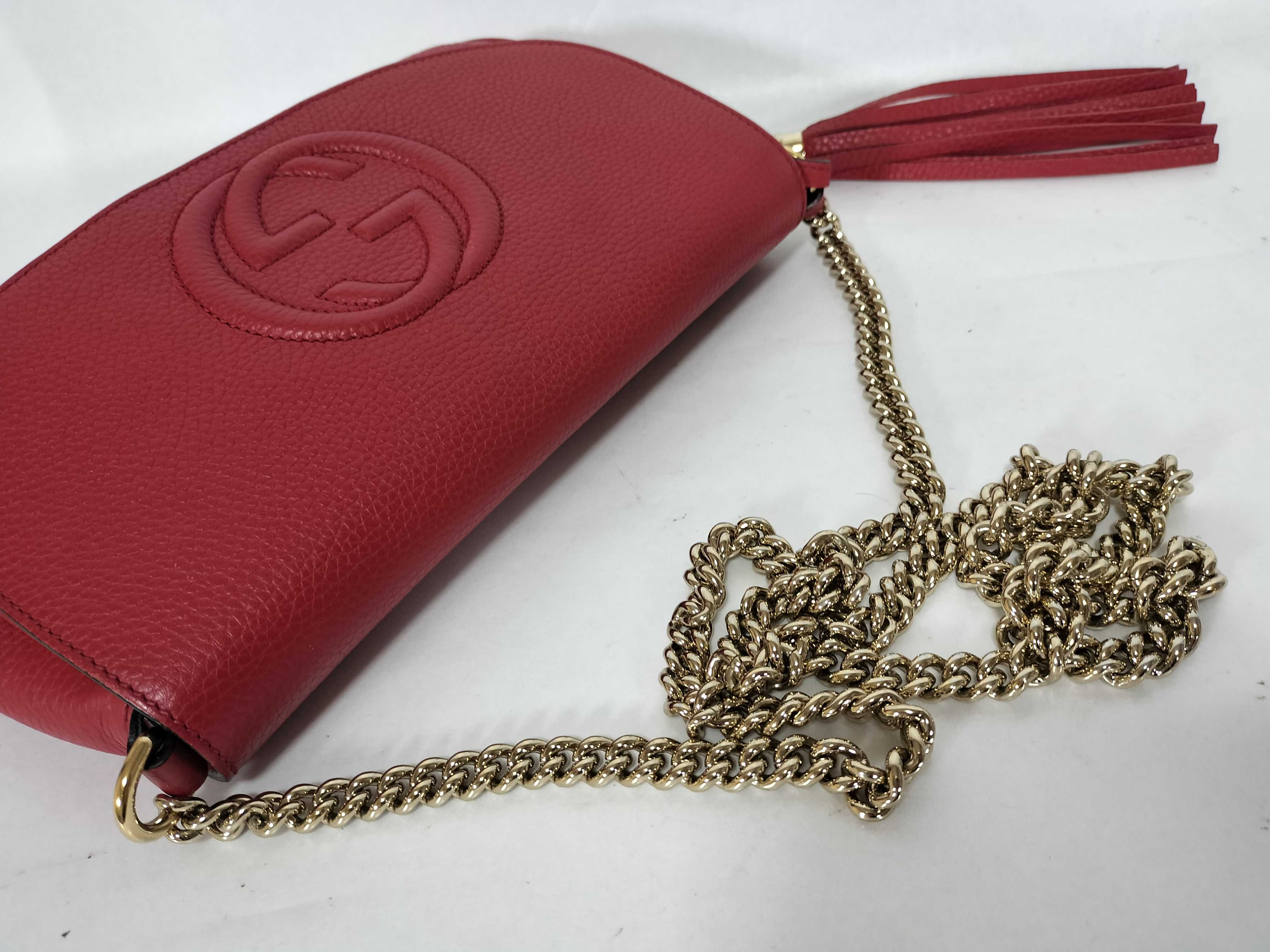 Soho Tassel Chain Crossbody Bag Red Shoulder Bag — view 3