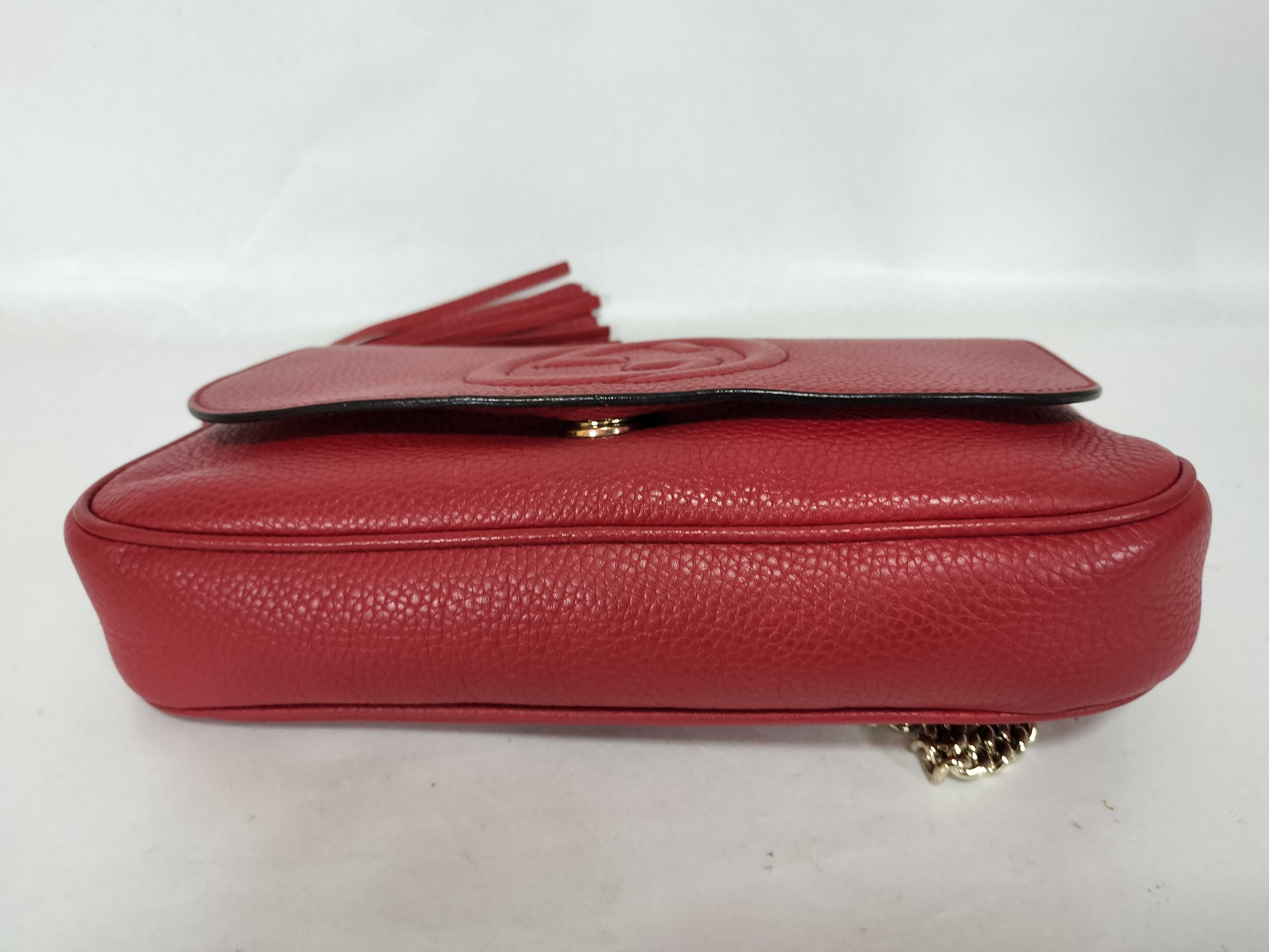 Soho Tassel Chain Crossbody Bag Red Shoulder Bag — view 7