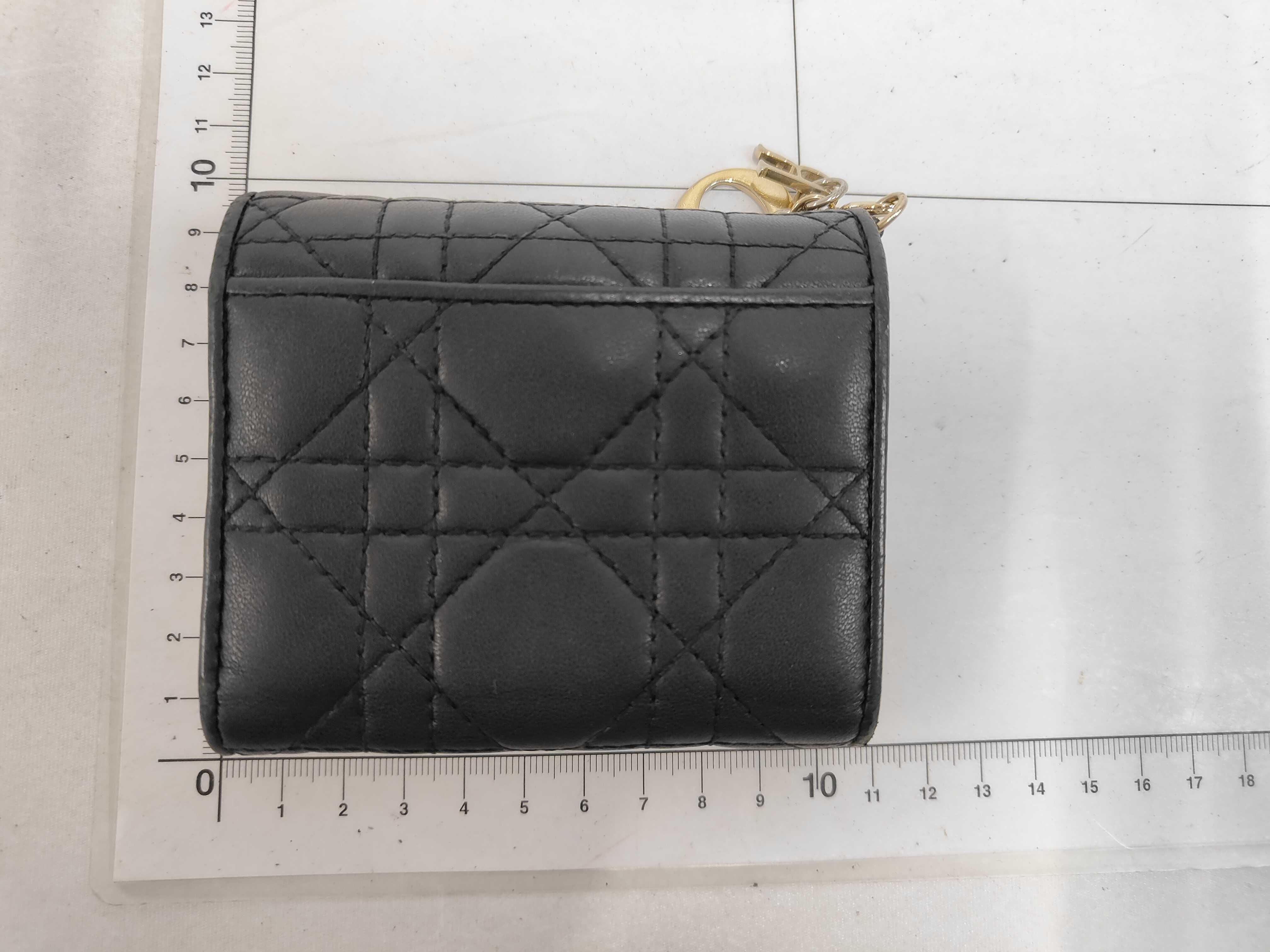 Lady Dior Bi-fold Wallet Leather BLACK Wallet — view 2