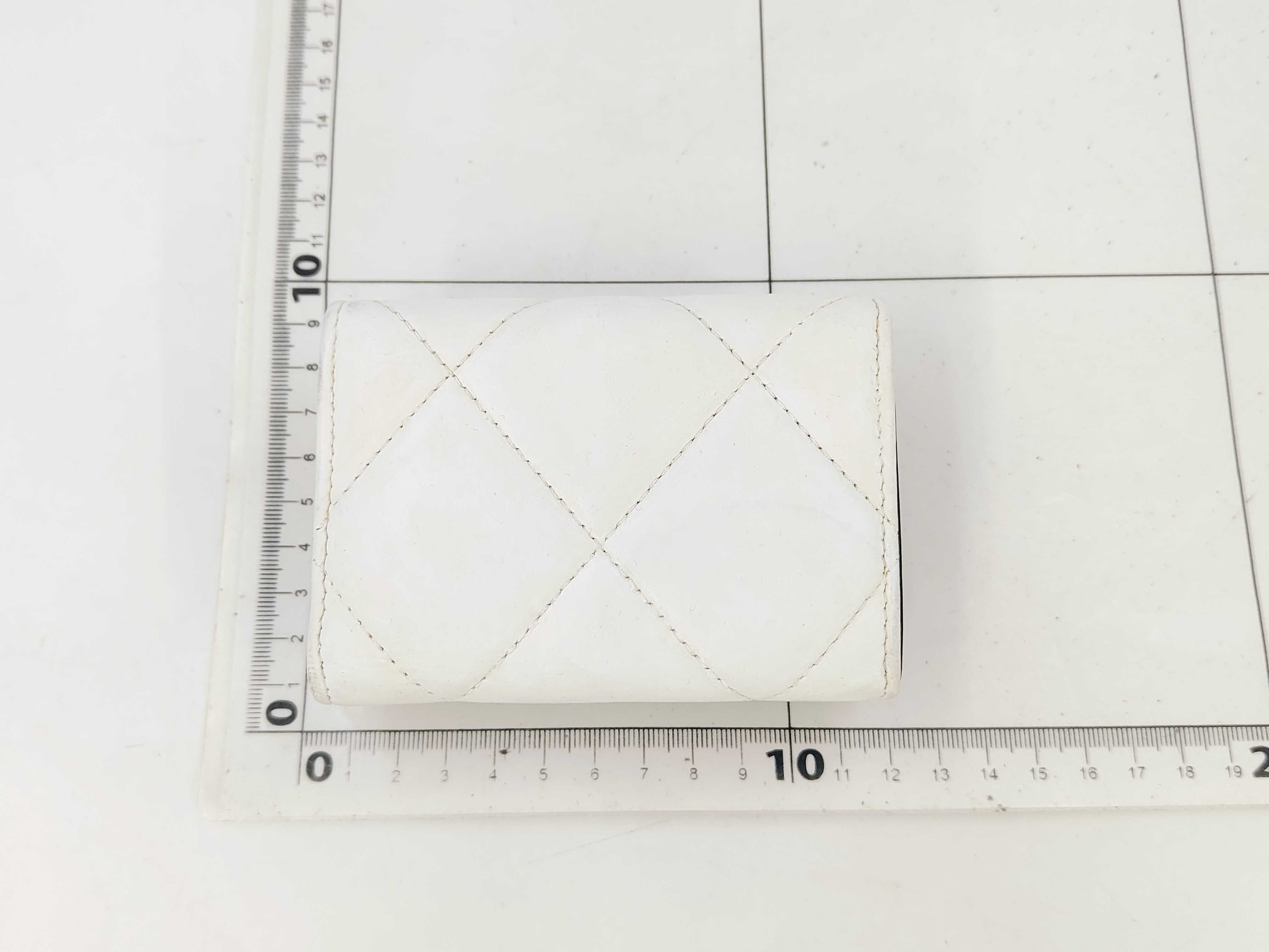 Tri-fold Wallet WHITE Lambskin AP3711 — view 2