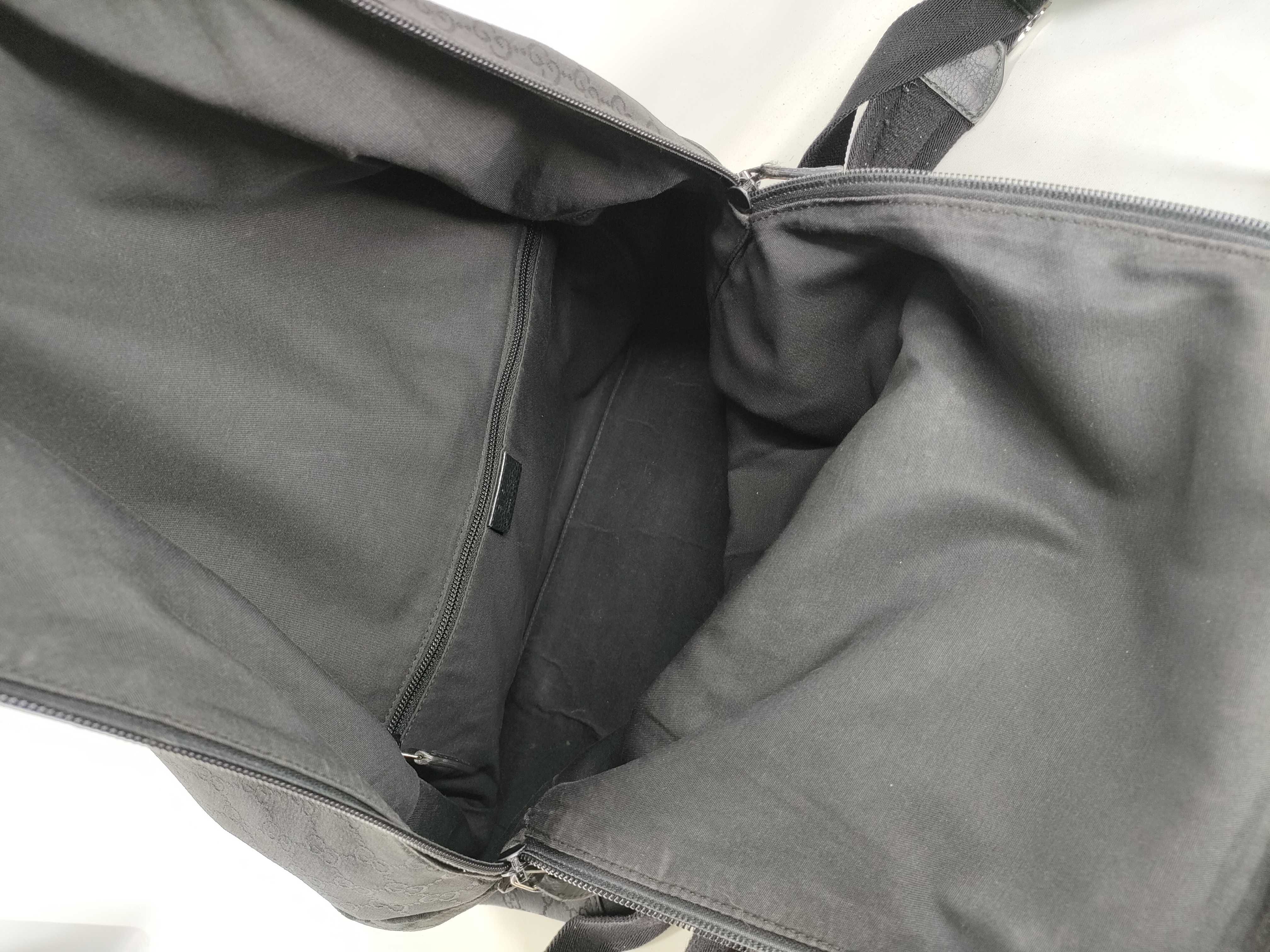 GG Canvas Backpack Bag Black Rucksack — view 12