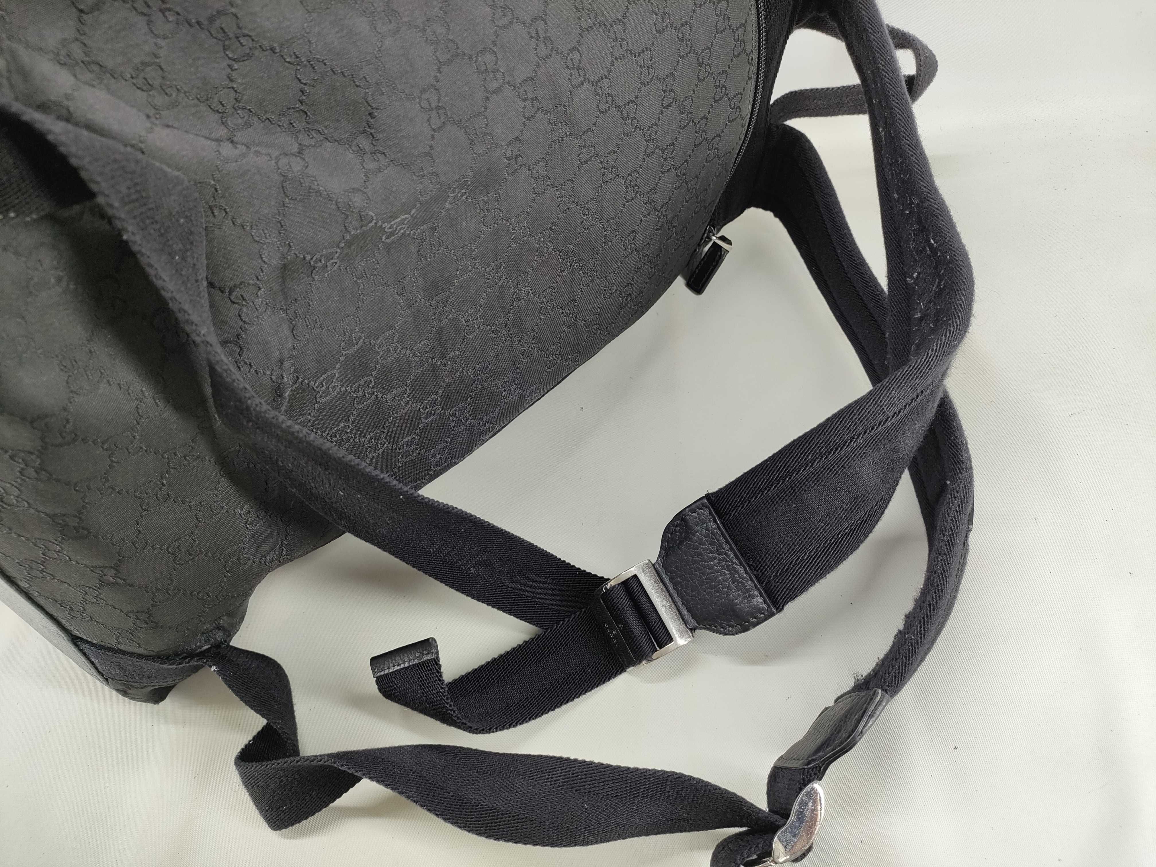 GG Canvas Backpack Bag Black Rucksack — view 5