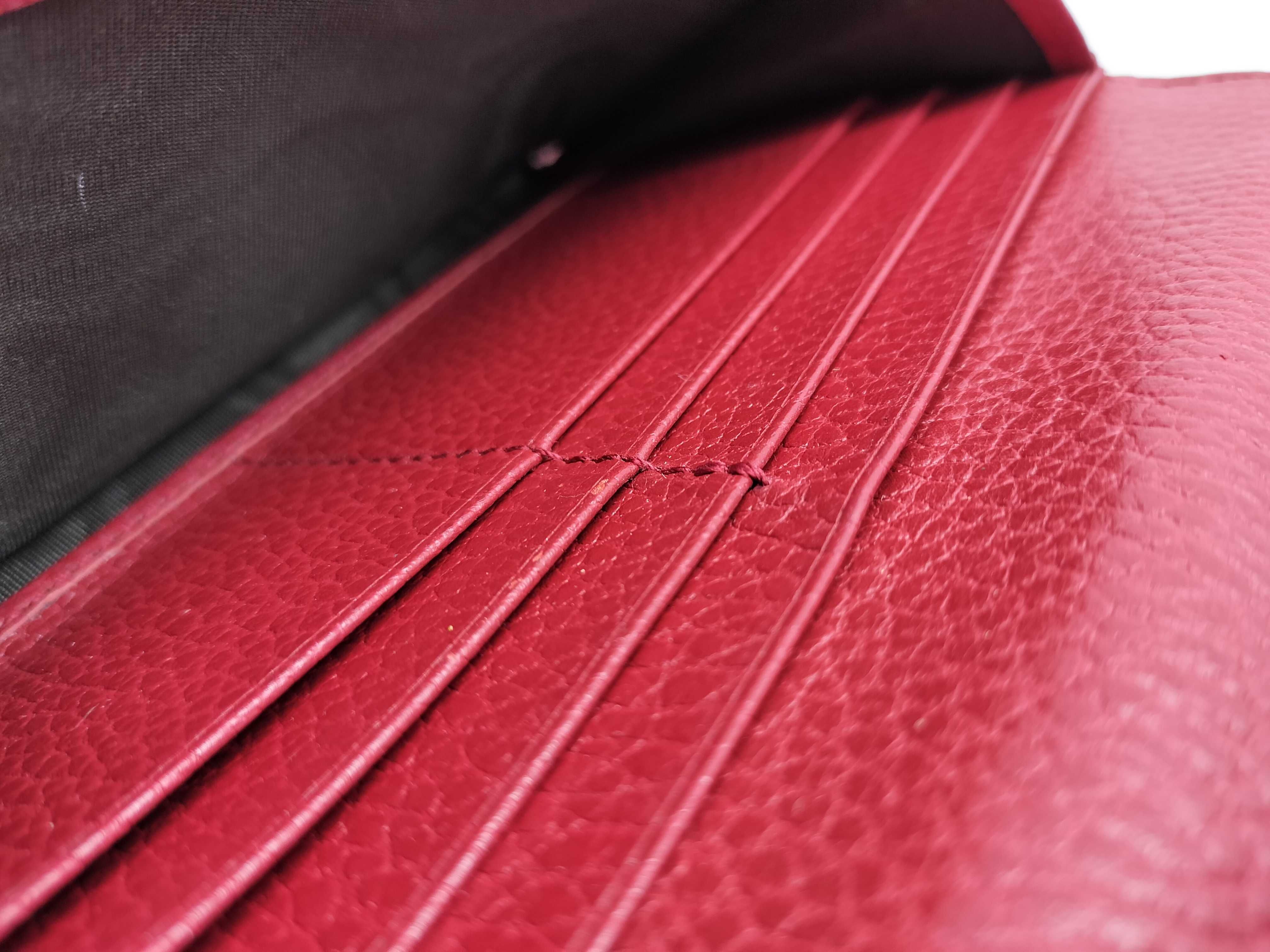 GG Canvas Red Long Wallet — view 12