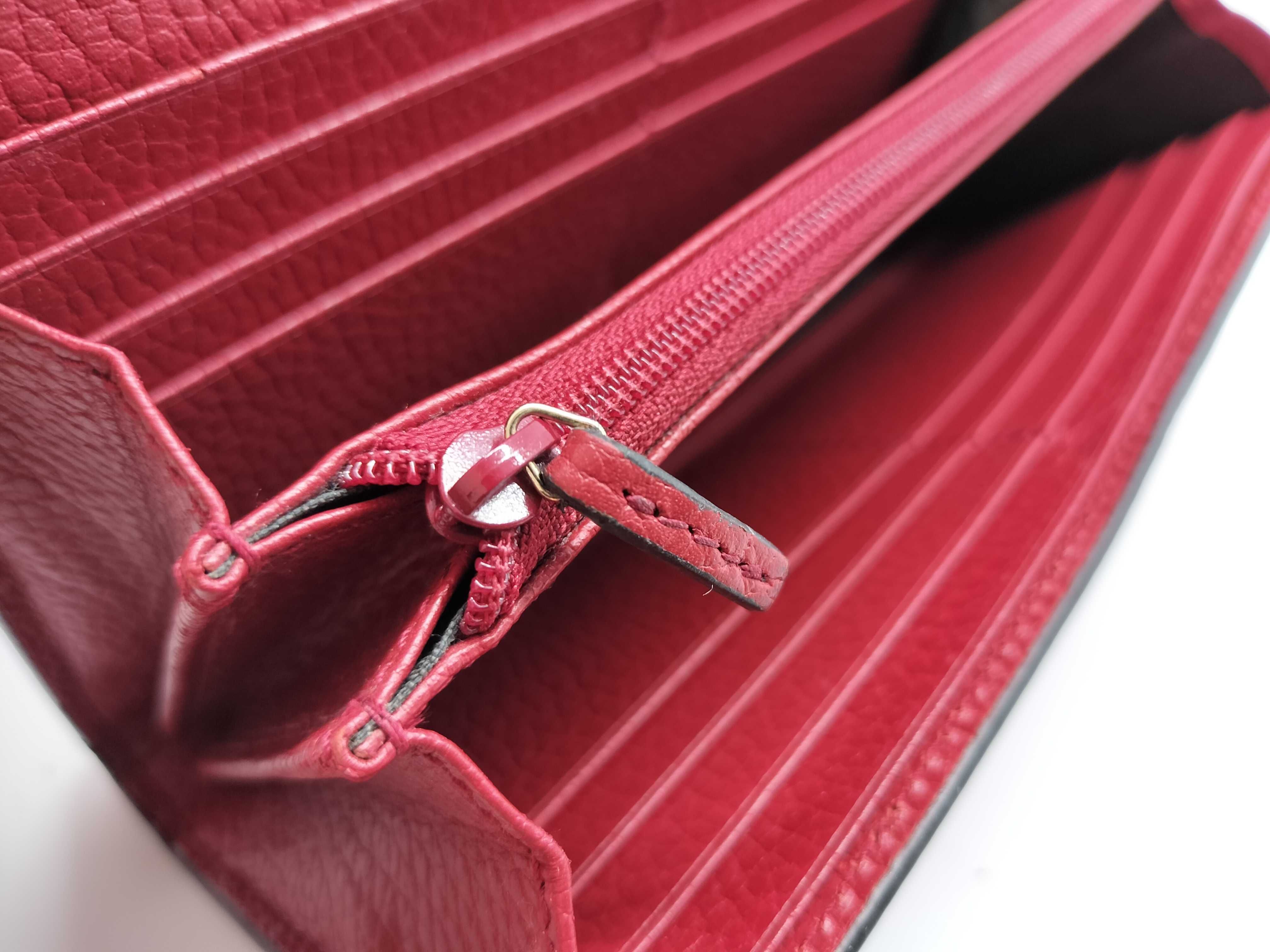 GG Canvas Red Long Wallet — view 9