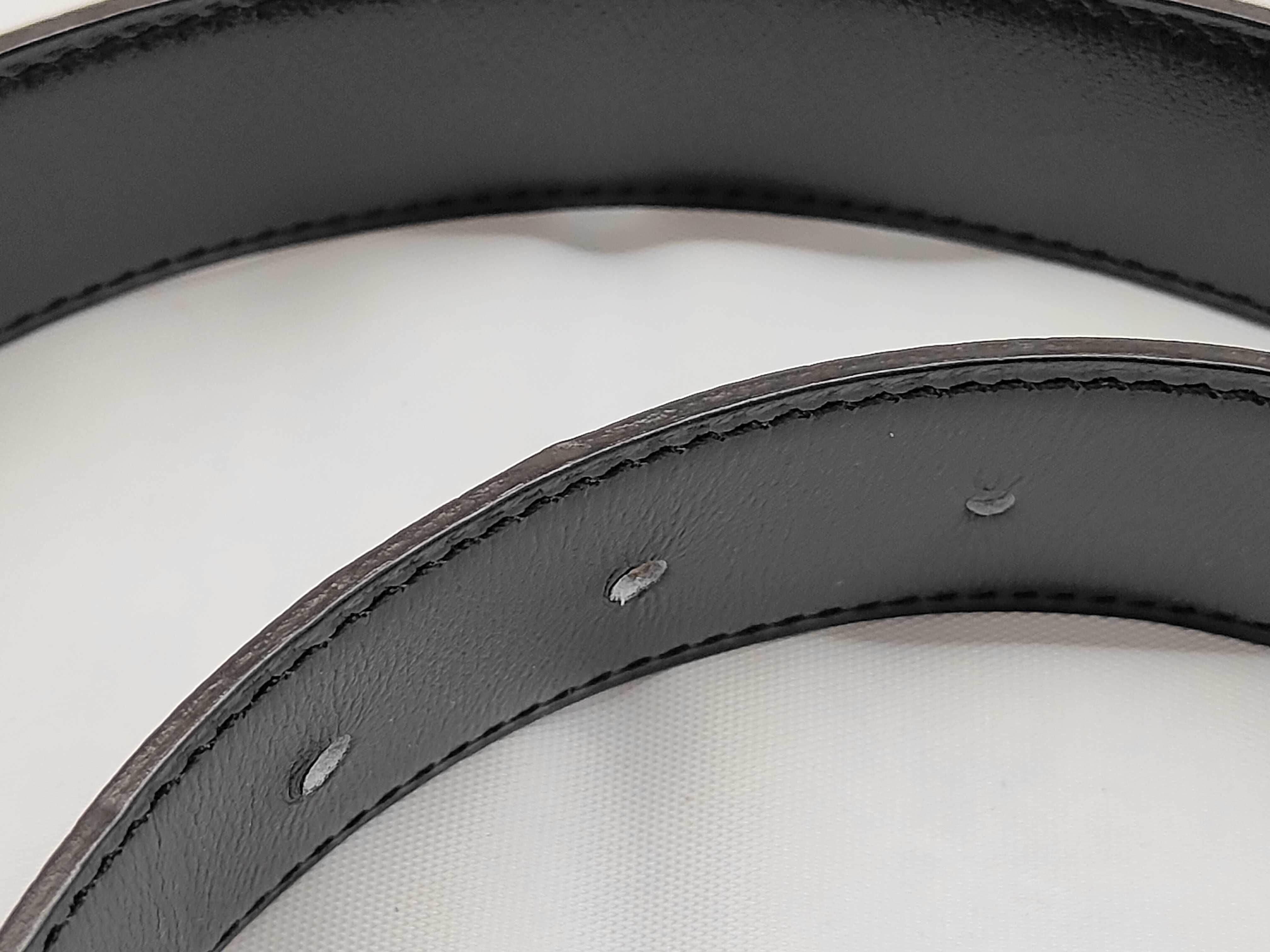 Brown Calfskin H O'Carré C Stamp Belt — view 4