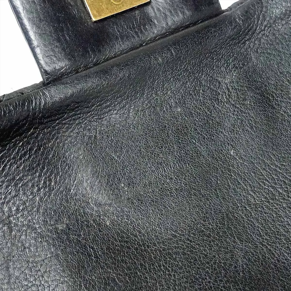 Matelassé Lambskin Chain Shoulder Bag, Black with Gold Hardware, 17653147, Serial Number 17 — view 12