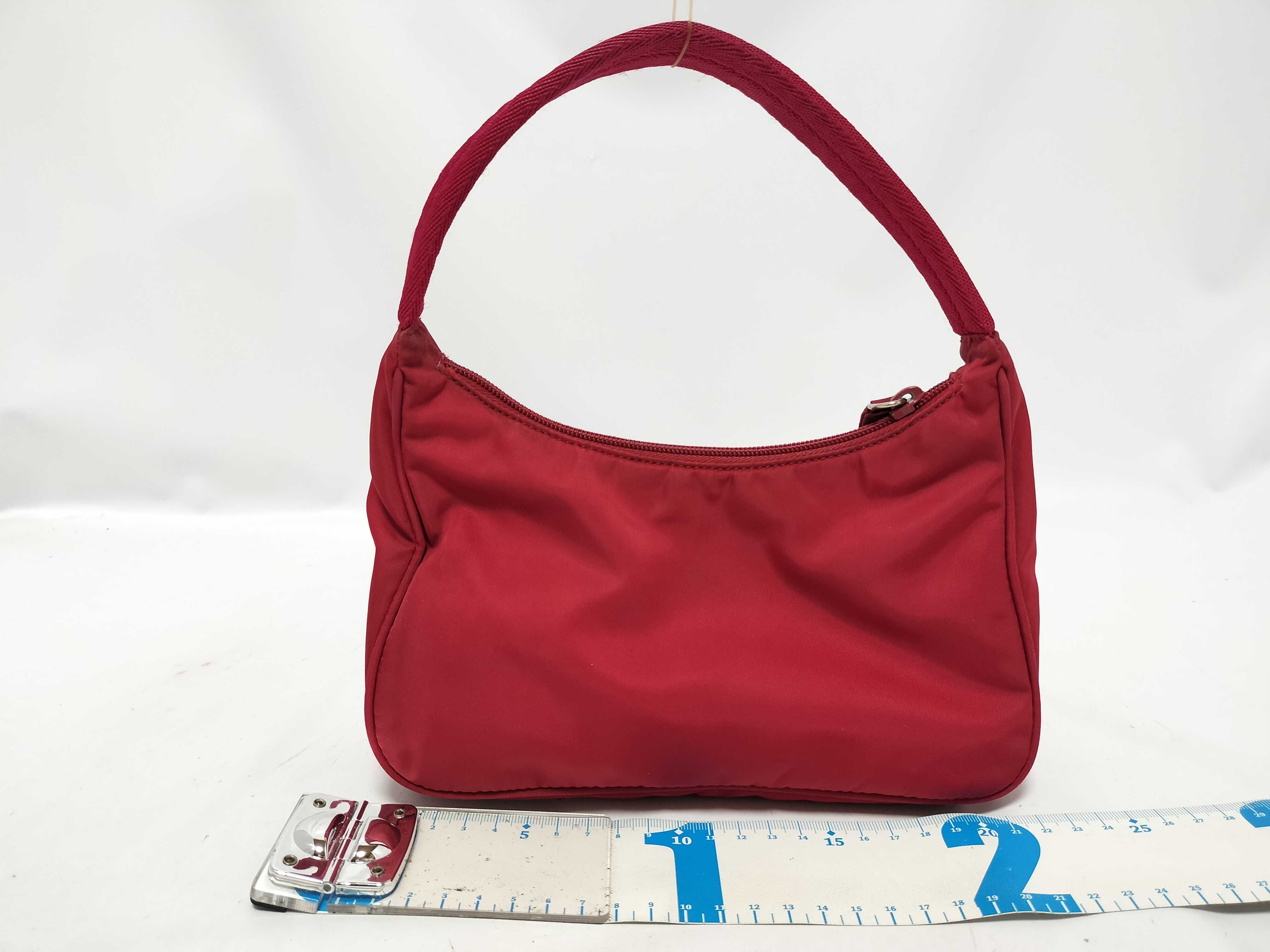 handbag, nylon, red handbag — view 2