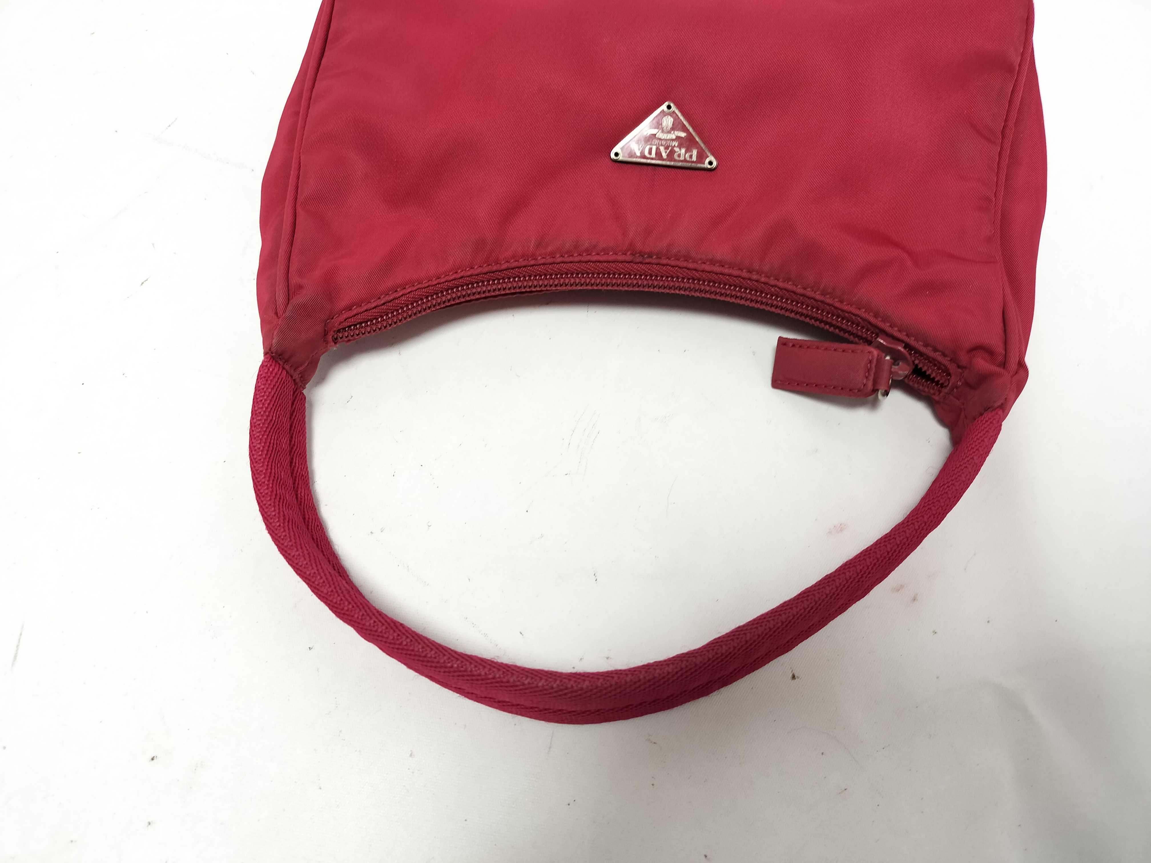 handbag, nylon, red handbag — view 3