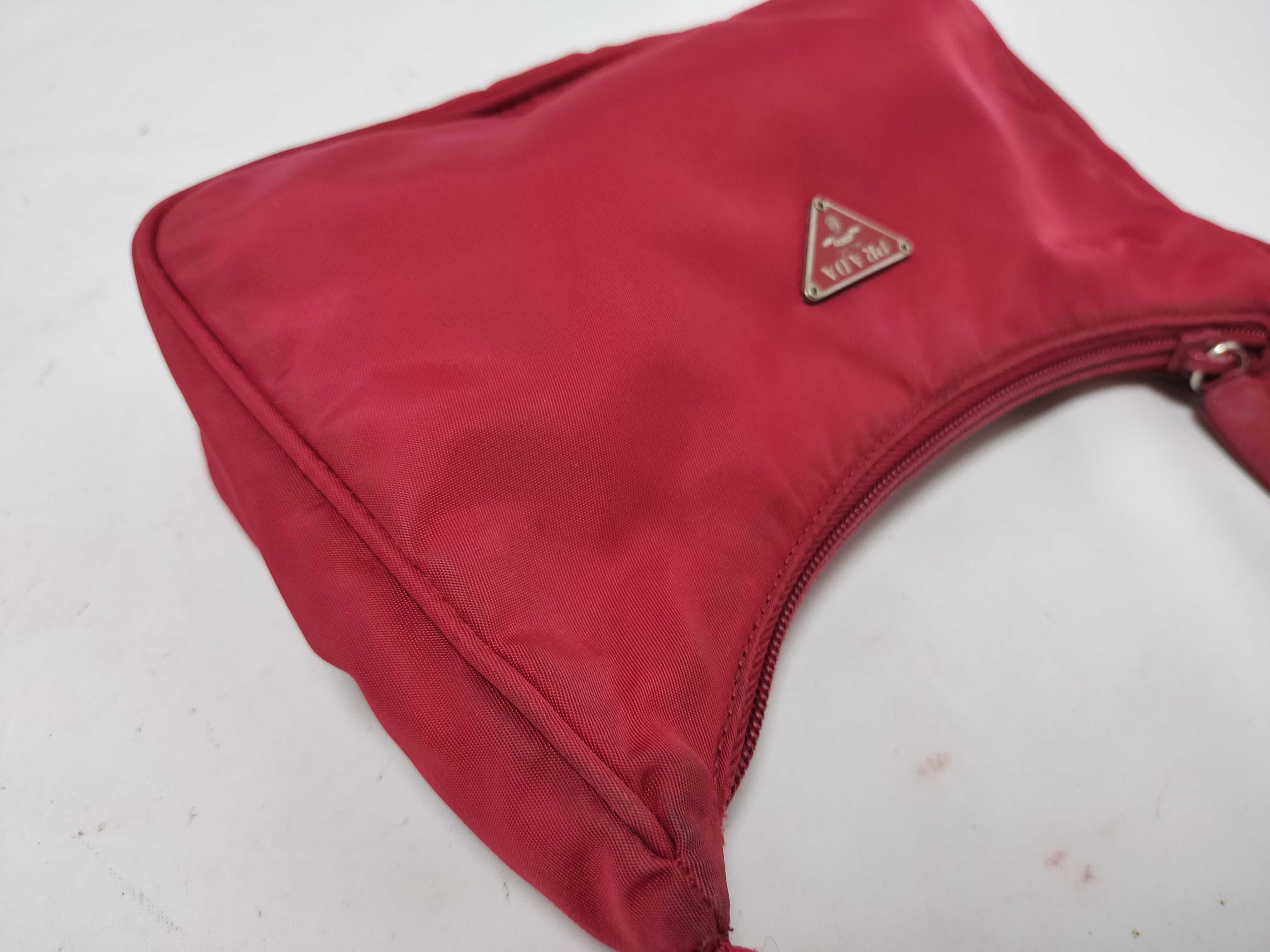 handbag, nylon, red handbag — view 5