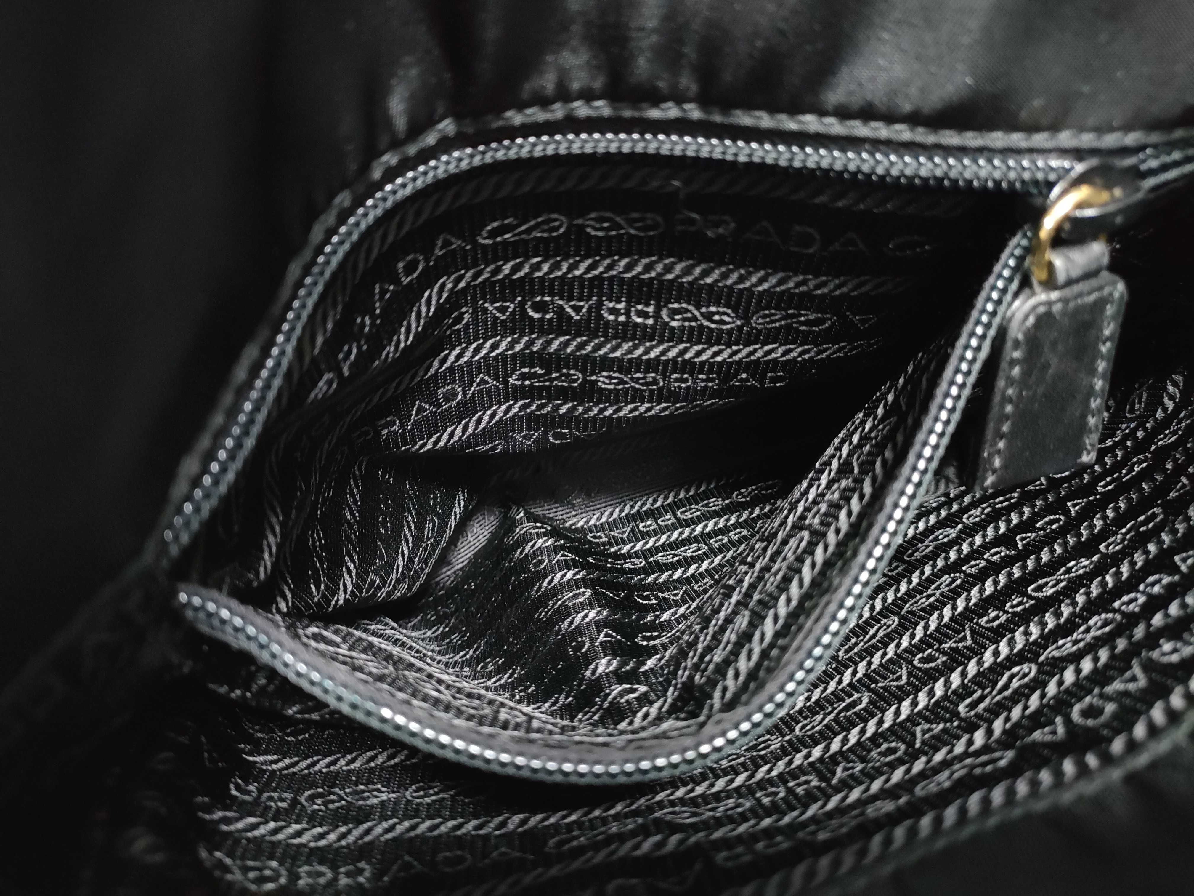 Nylon Chain Triangle Logo Handbag Tote Bag — view 14