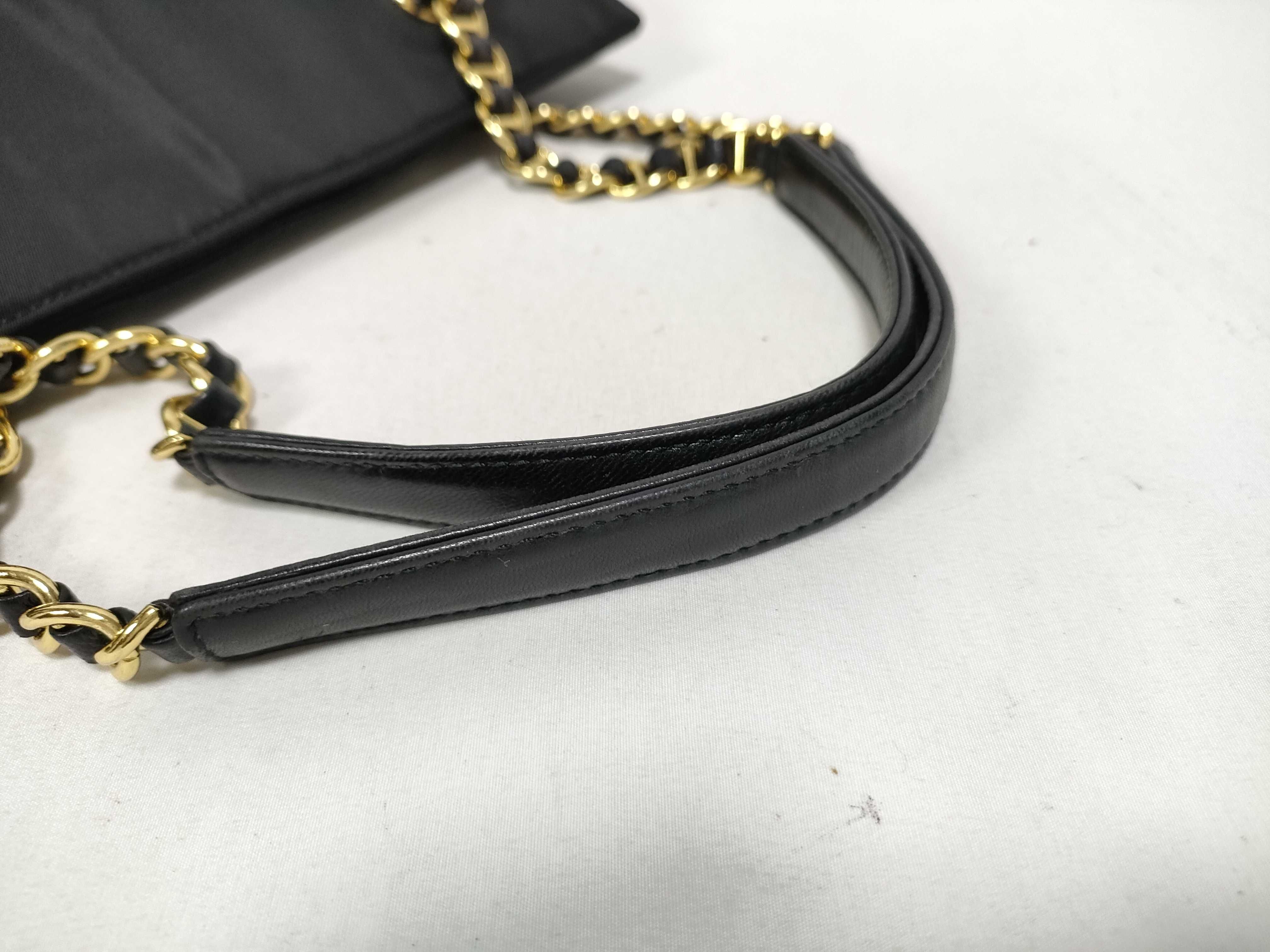 Nylon Chain Triangle Logo Handbag Tote Bag — view 7