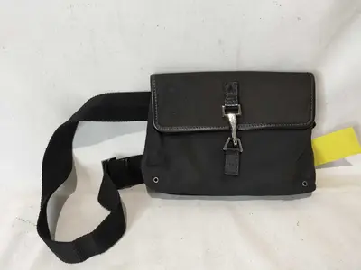 GG Canvas Body Bag, Black Waist Bag