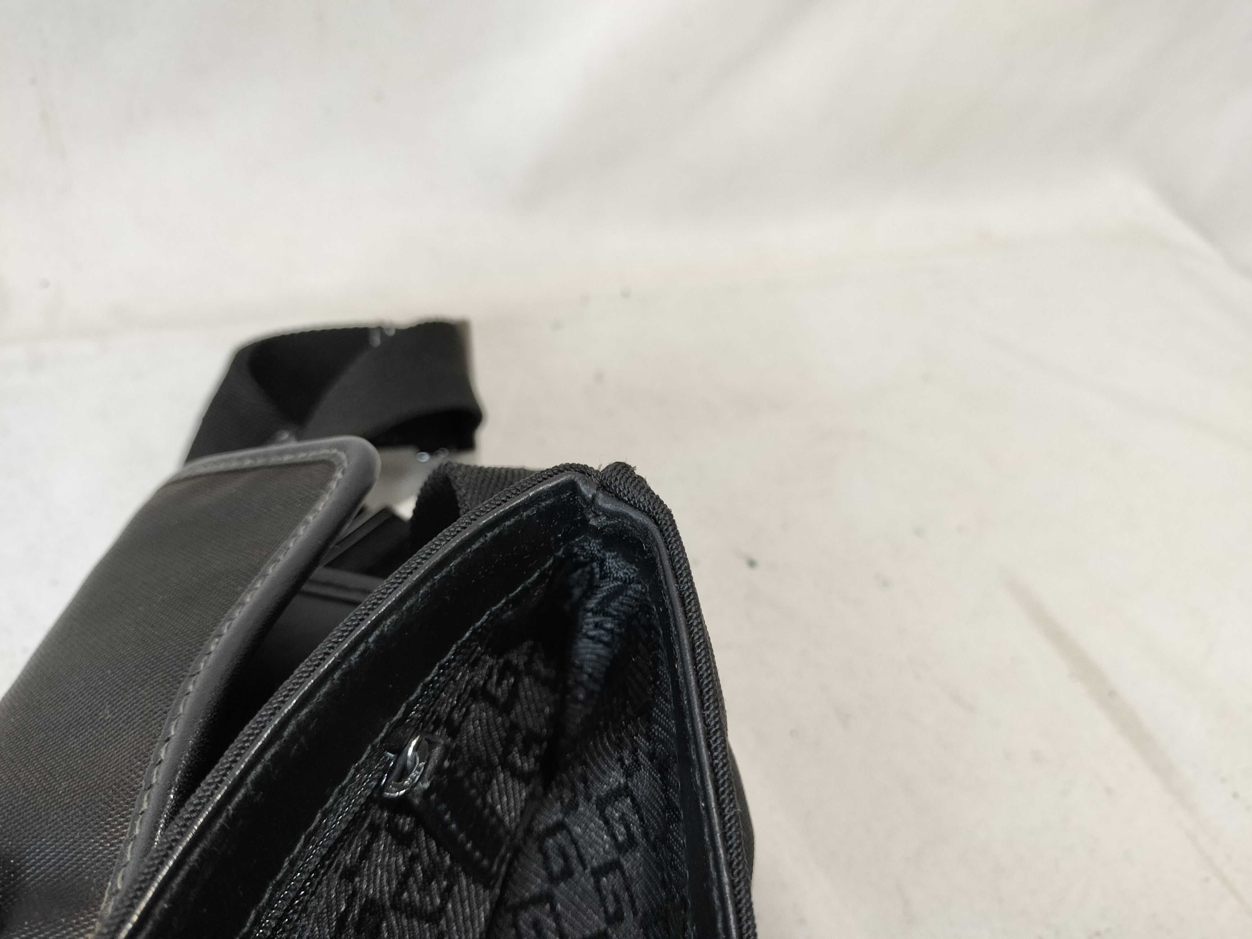 GG Canvas Body Bag, Black Waist Bag — view 12