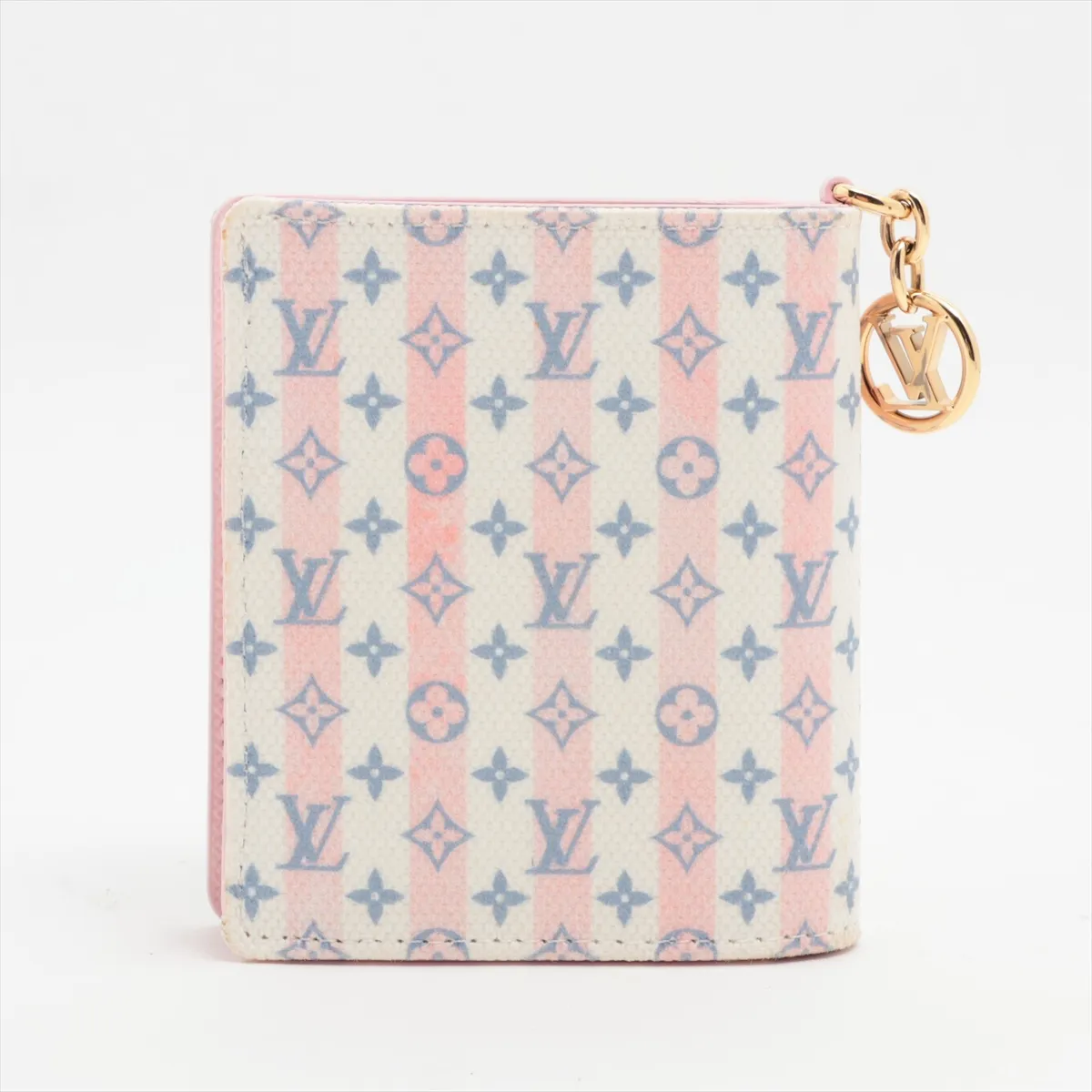 LV Stamp - Pink Compact Wallet Pocket Wallet LV Charm M29058 RFID Detected — view 2