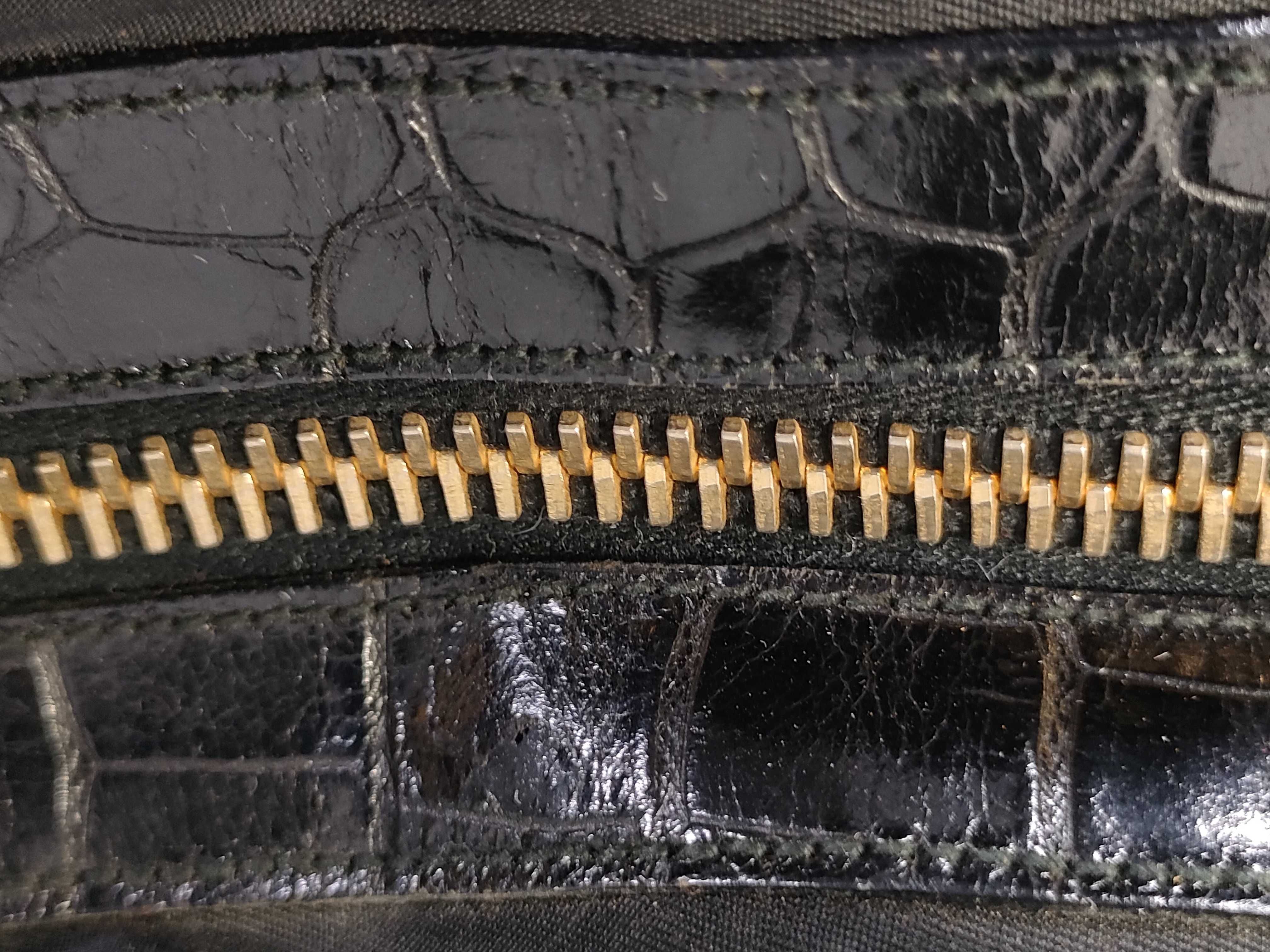 Nylon Crocodile Embossed Tote Shoulder Bag — view 14