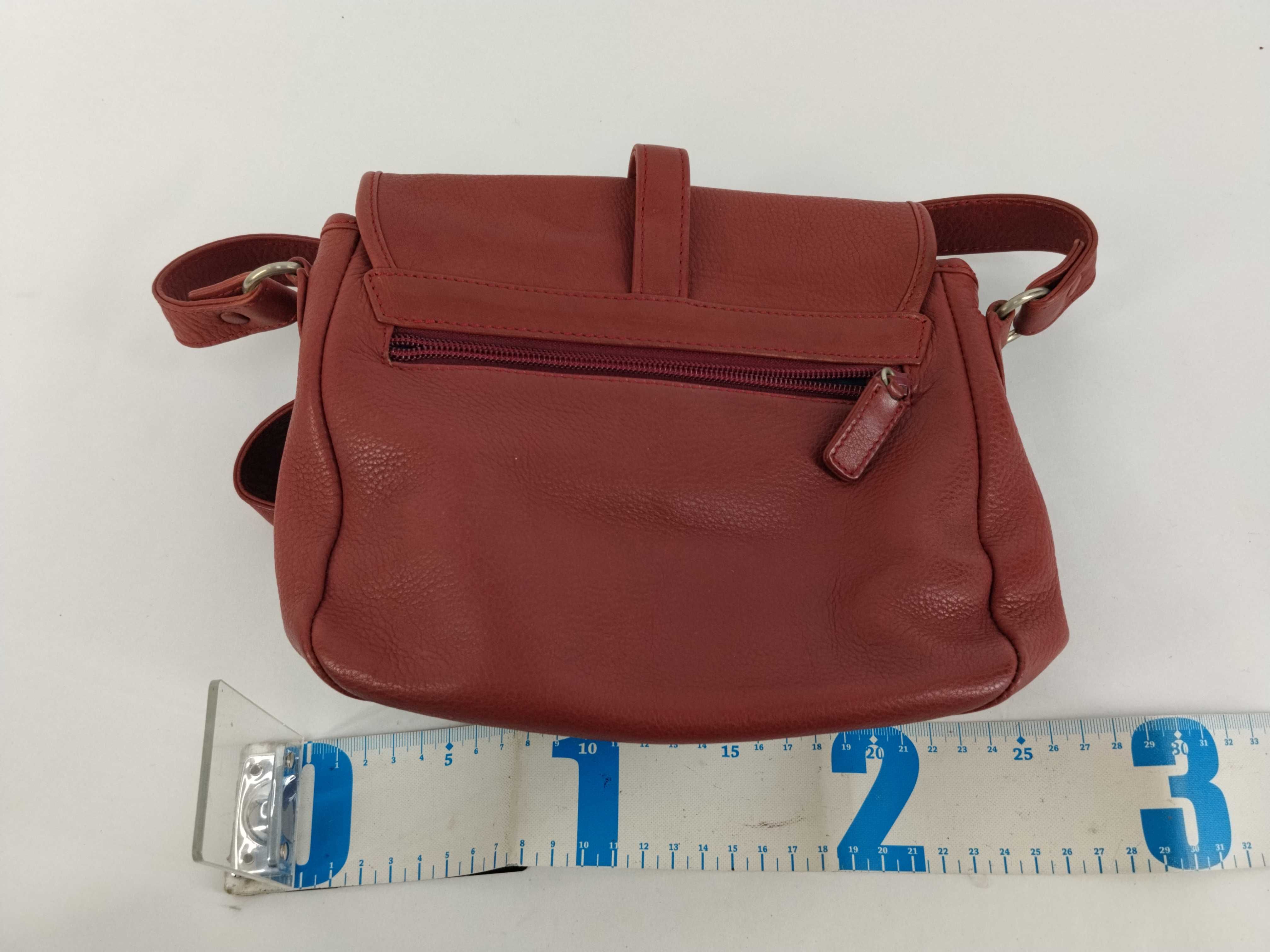 leather shoulder bag (red) — view 2