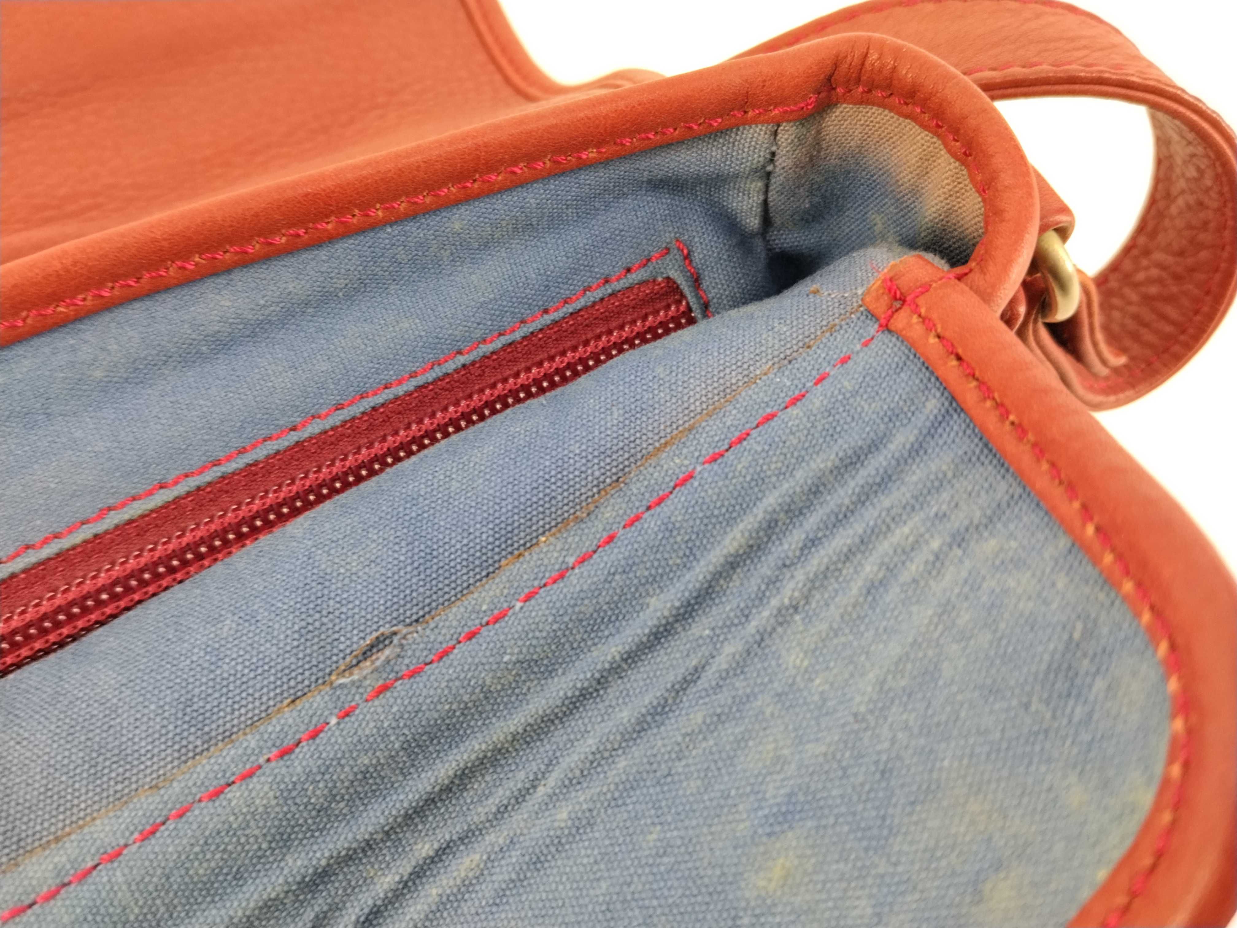 leather shoulder bag (red) — view 14