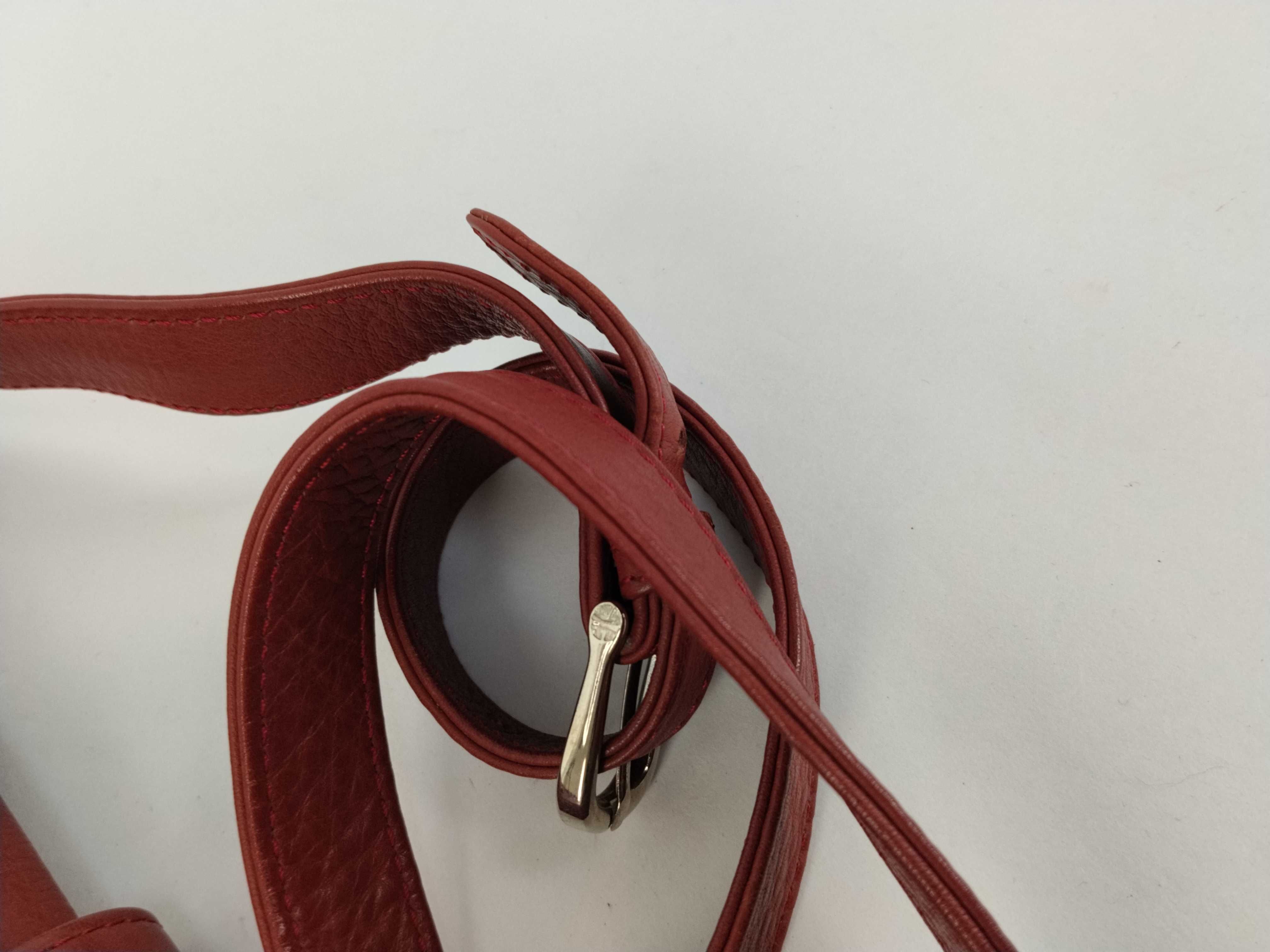 leather shoulder bag (red) — view 4