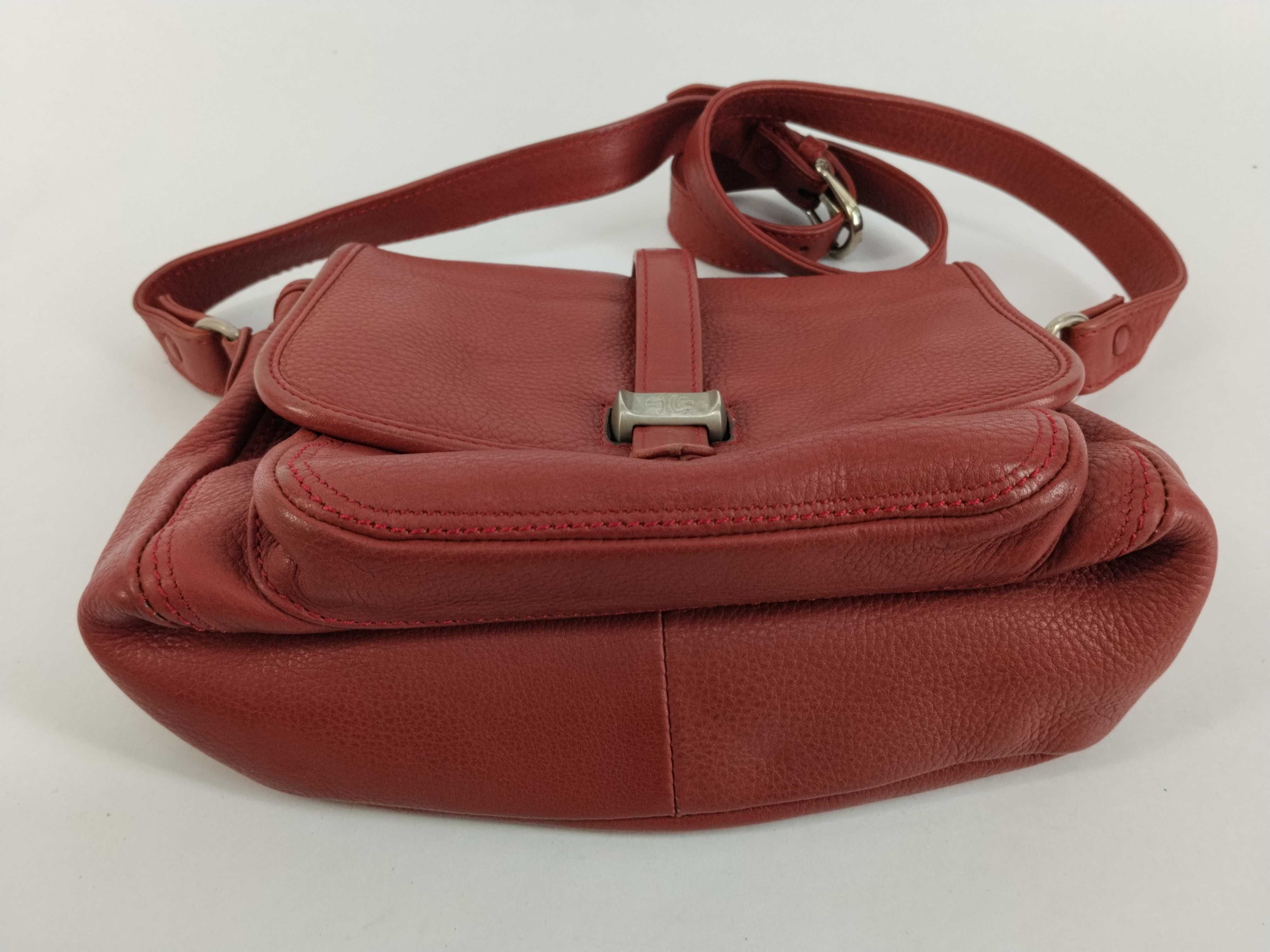 leather shoulder bag (red) — view 7