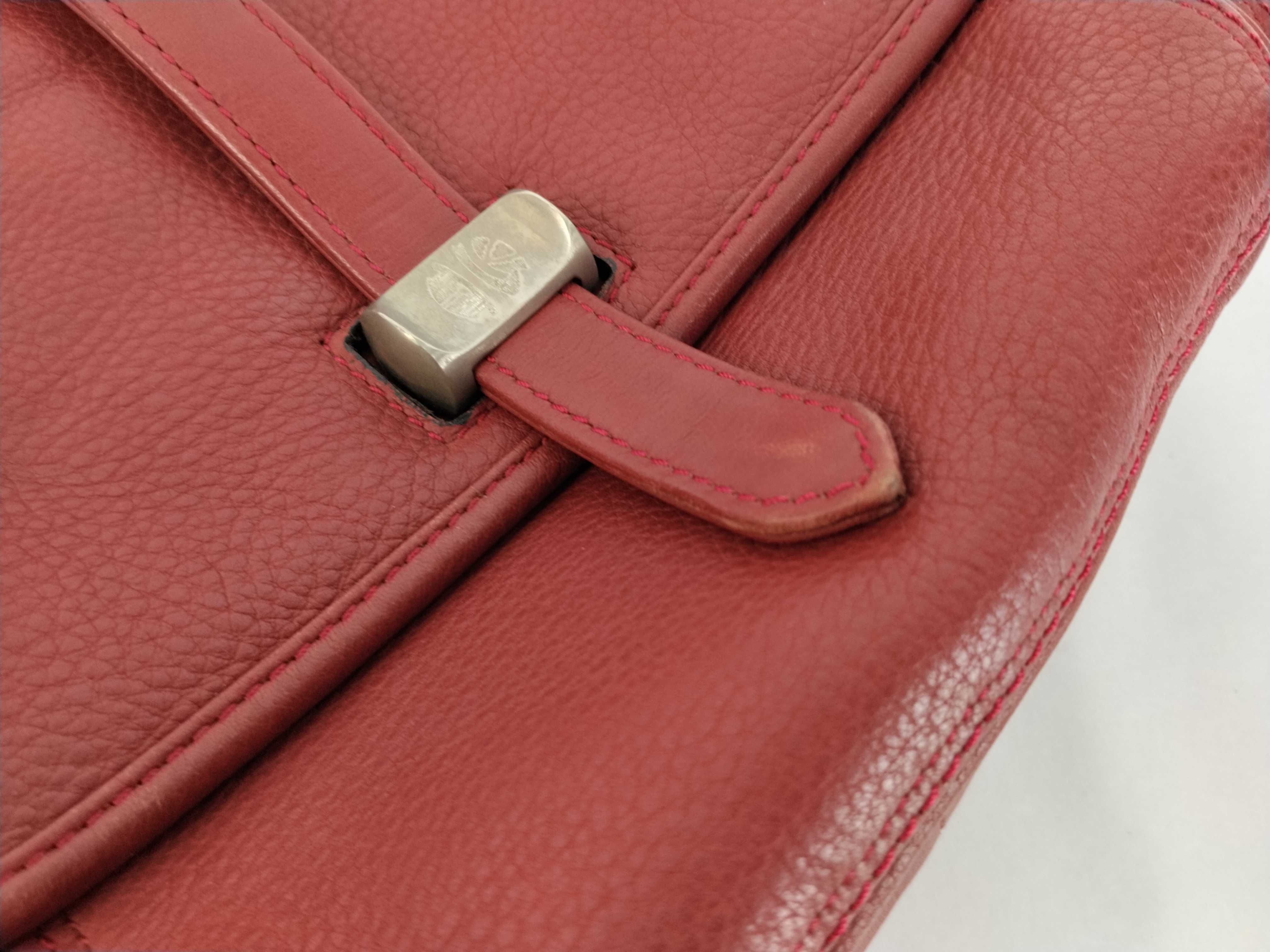 leather shoulder bag (red) — view 8
