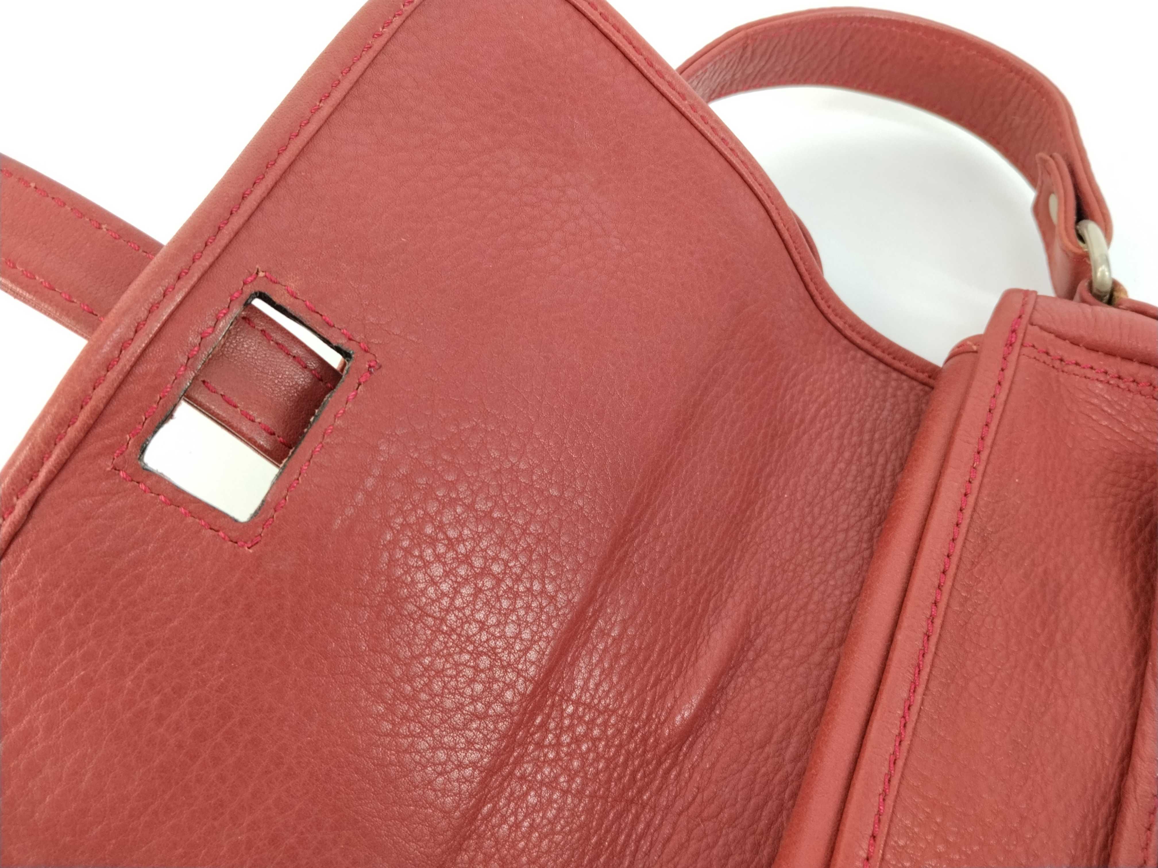 leather shoulder bag (red) — view 9