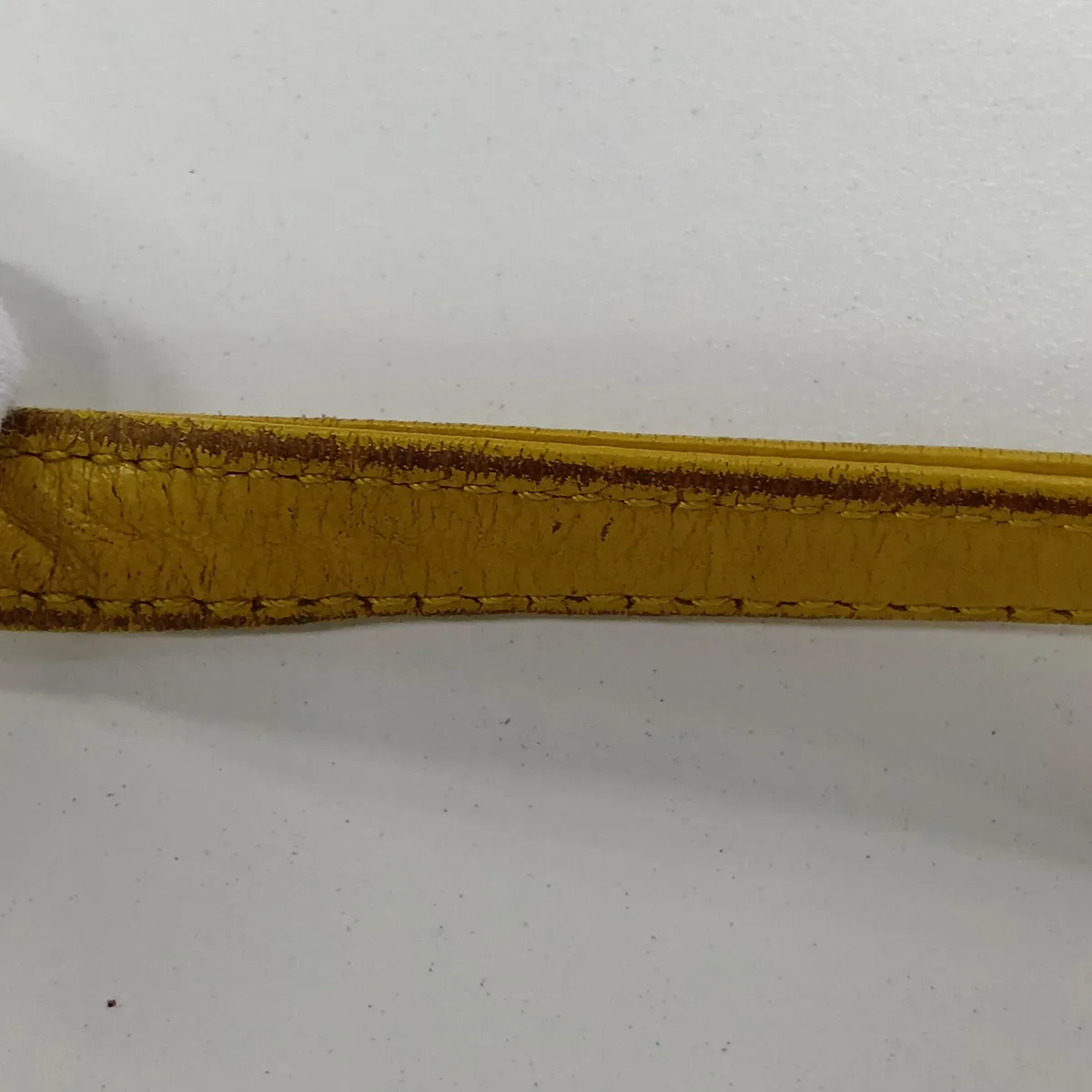 Deauville PM Canvas Chain Tote Bag, Yellow, Silver Hardware, 21908386, Serial Number 21 — view 13