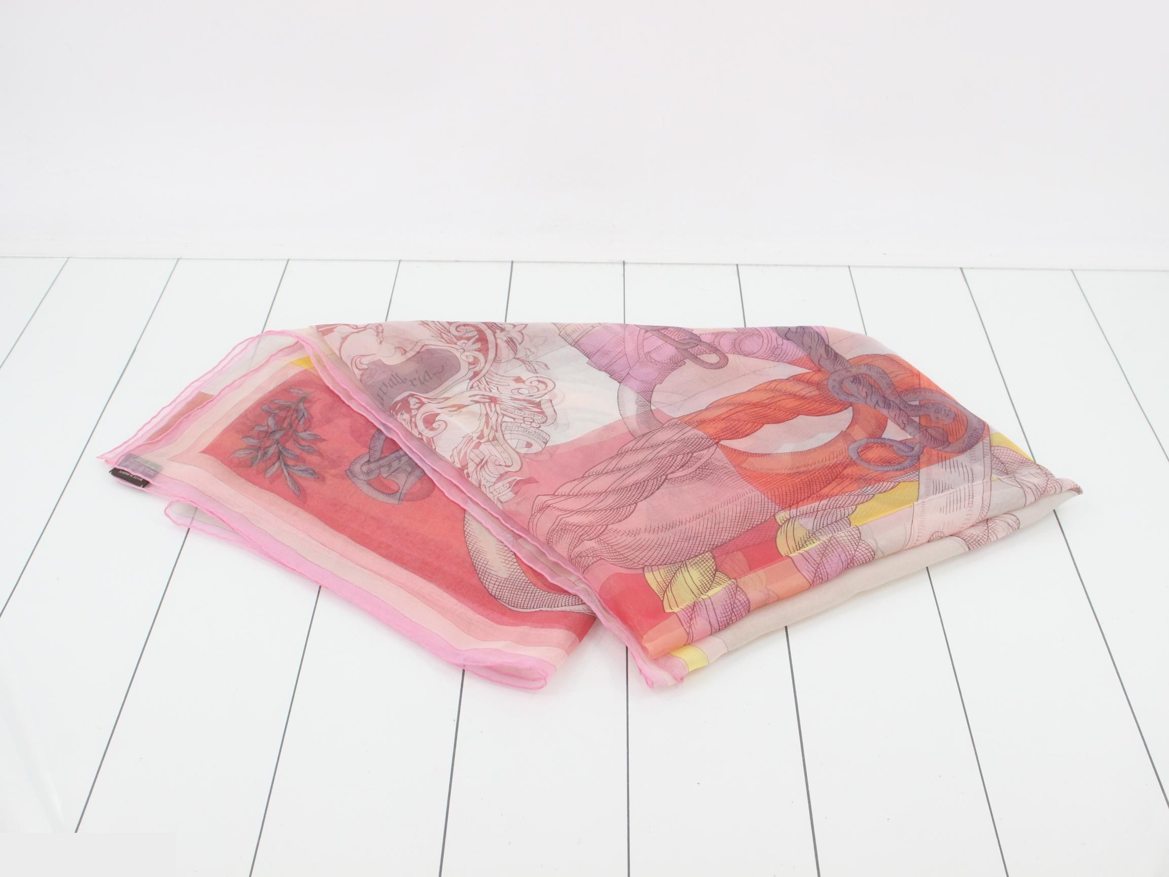 Hermès Carre 140 Silk Muslin Silk Scarf Della Cavalleria — view 2