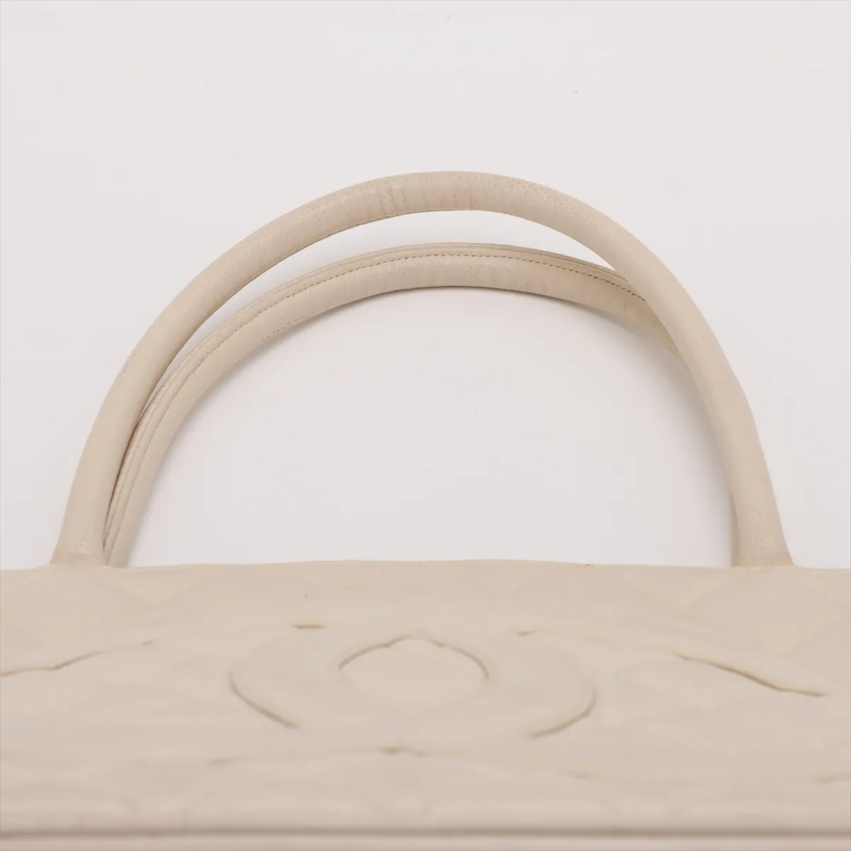 Reissue Caviar Skin Tote Bag, Beige with Gold Hardware, 4826250, Series 4 — view 6