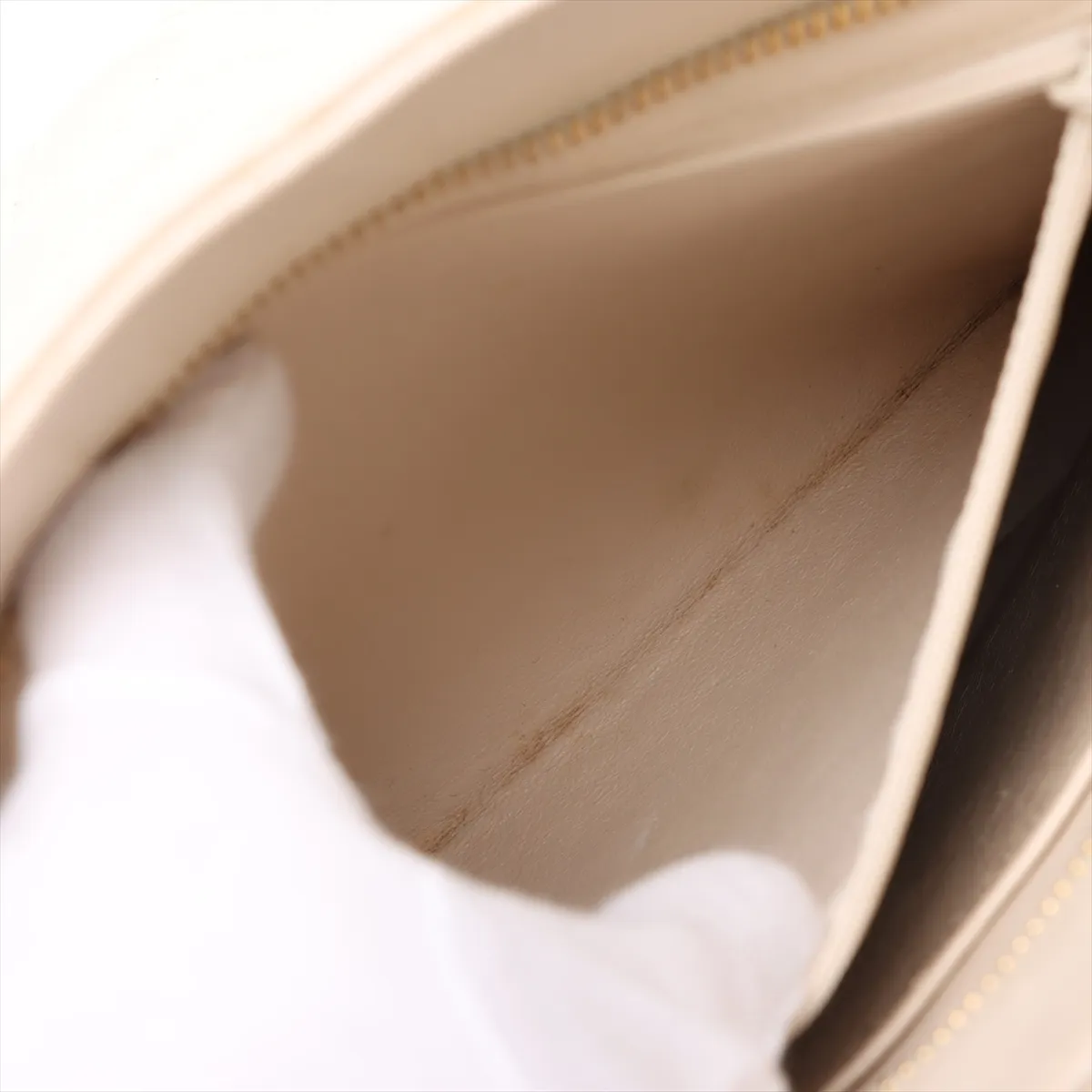 Reissue Caviar Skin Tote Bag, Beige with Gold Hardware, 4826250, Series 4 — view 8