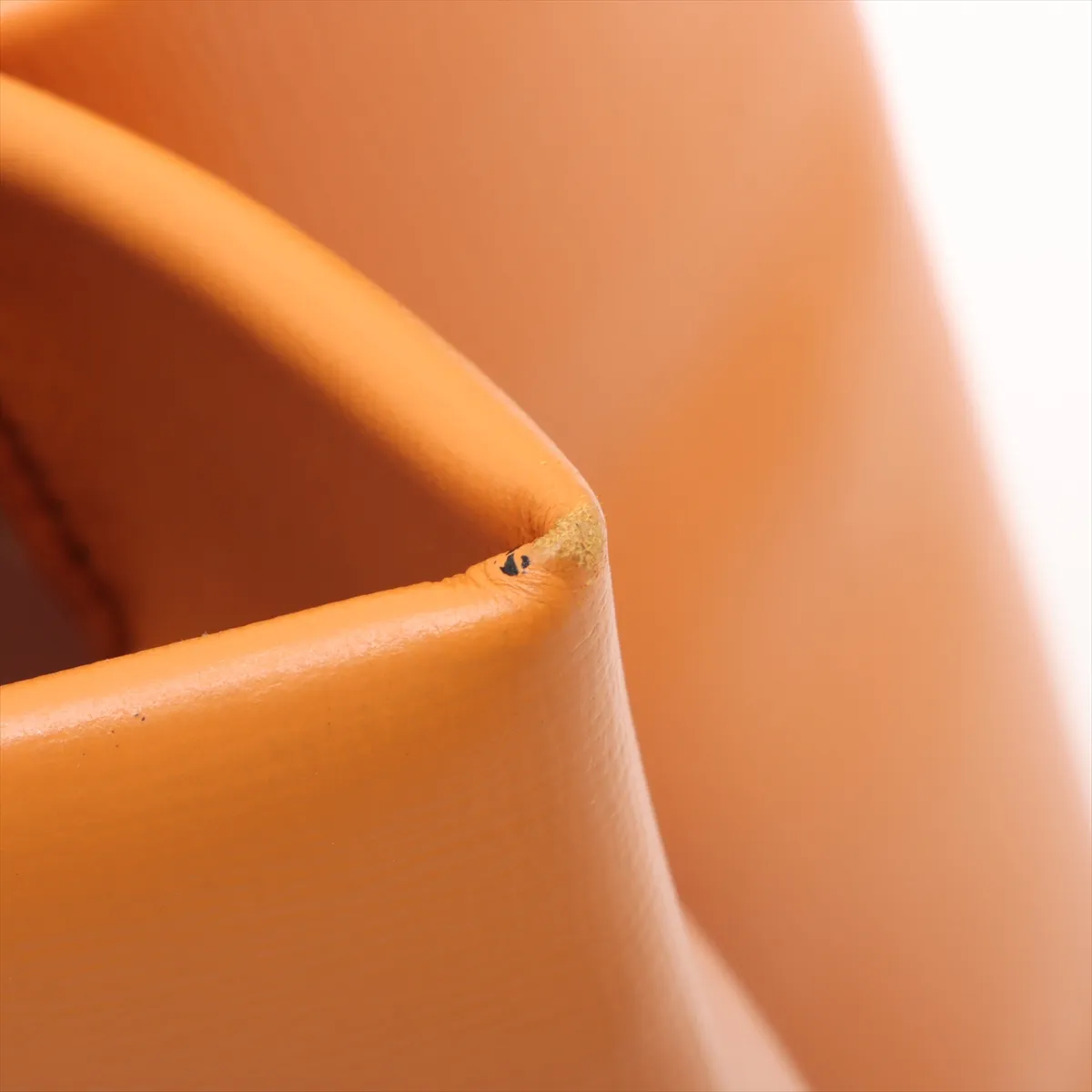 Logo x Leather Shopper Tote MINI M15237 Orange x Blue (RFID detected) — view 15