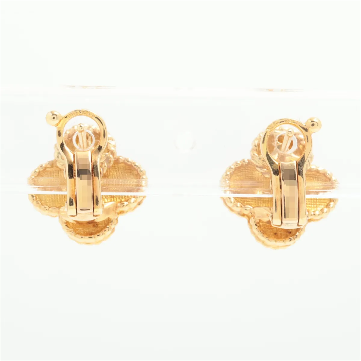 Vintage Alhambra Earrings, 750 (Yellow Gold), 8.8g, CL47449. Post — view 2