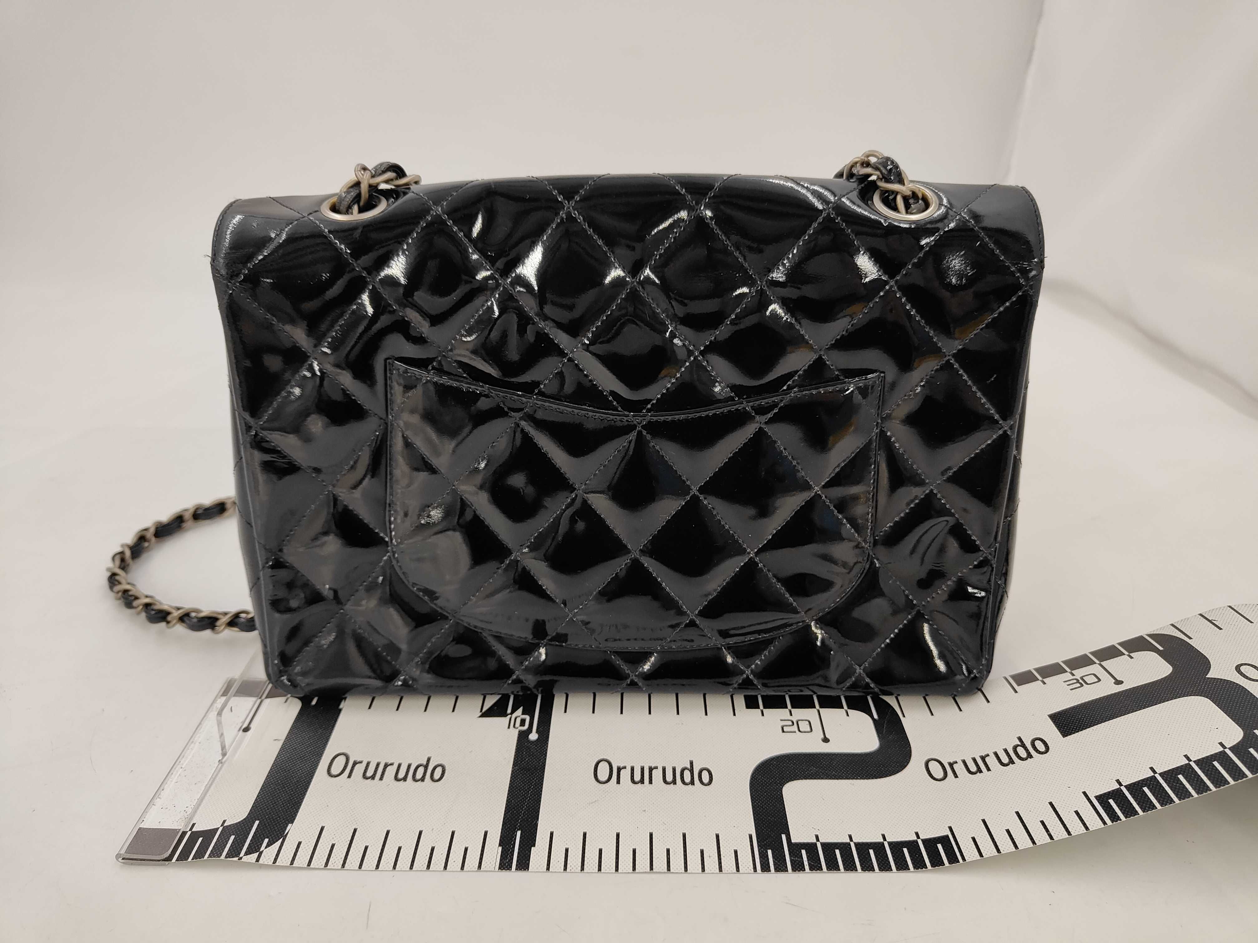 Coco Mark Matelassé Chain Shoulder Bag, Single Flap, Seal Serial Number 6, Scratches, Black, Silver Hardware, Shoulder Bag — view 2