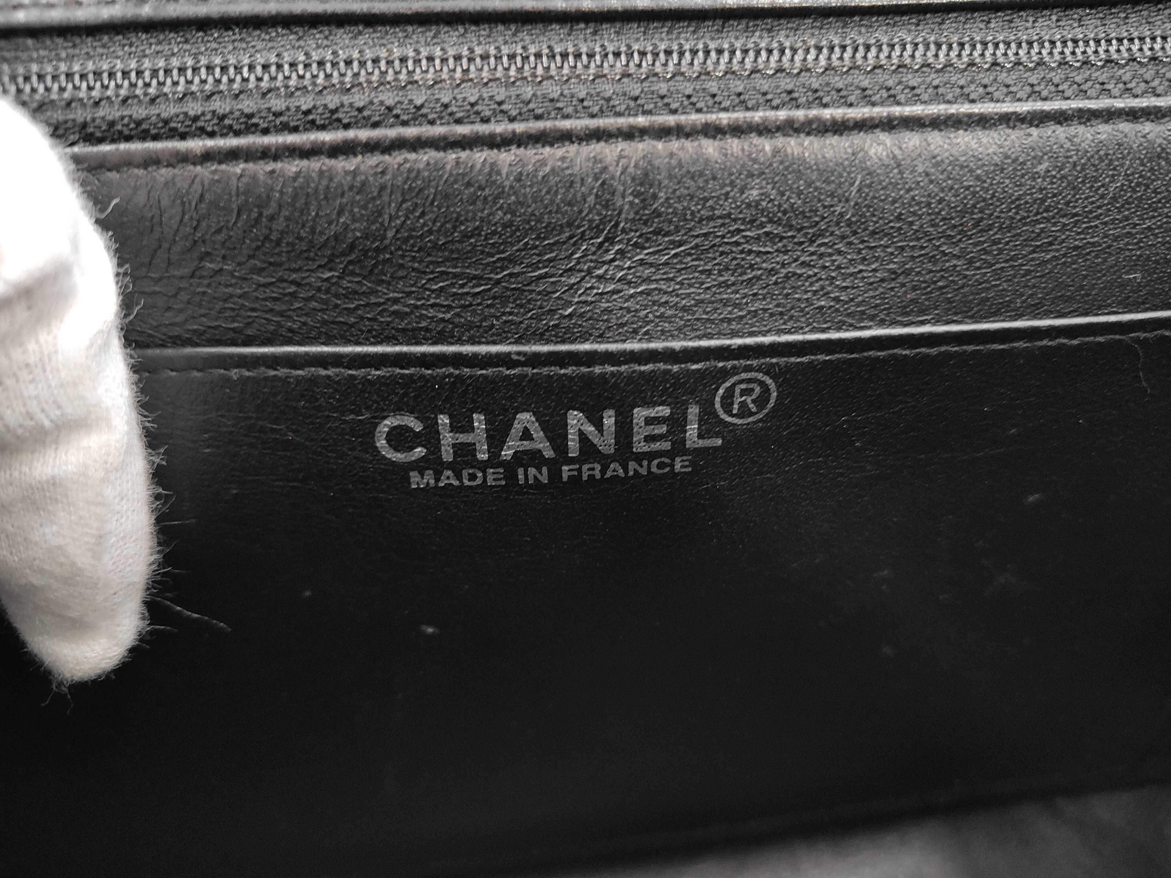 Coco Mark Matelassé Chain Shoulder Bag, Single Flap, Seal Serial Number 6, Scratches, Black, Silver Hardware, Shoulder Bag — view 9