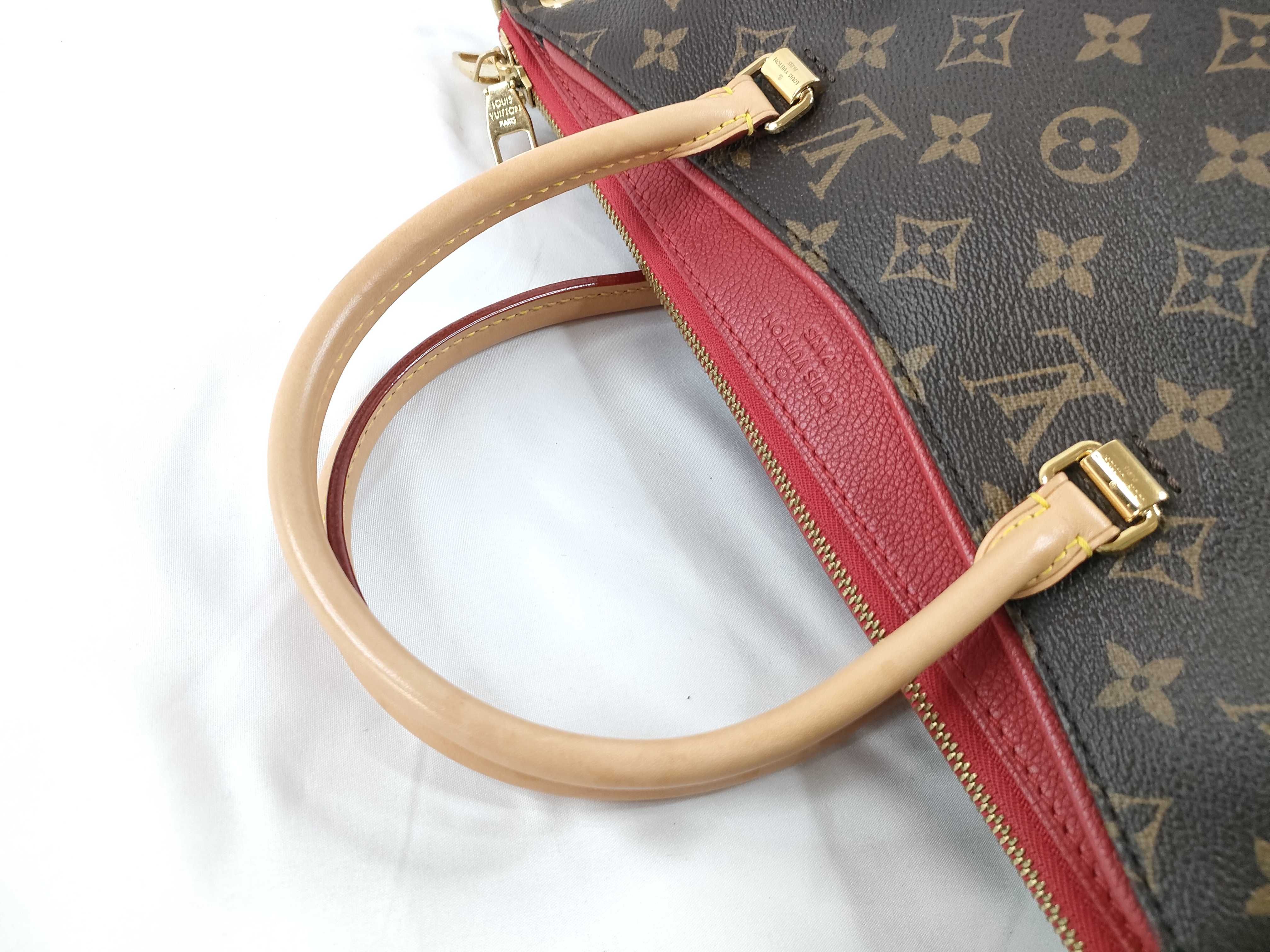 Monogram LV Pallas Brown x Red Monogram Medium Handbag — view 6