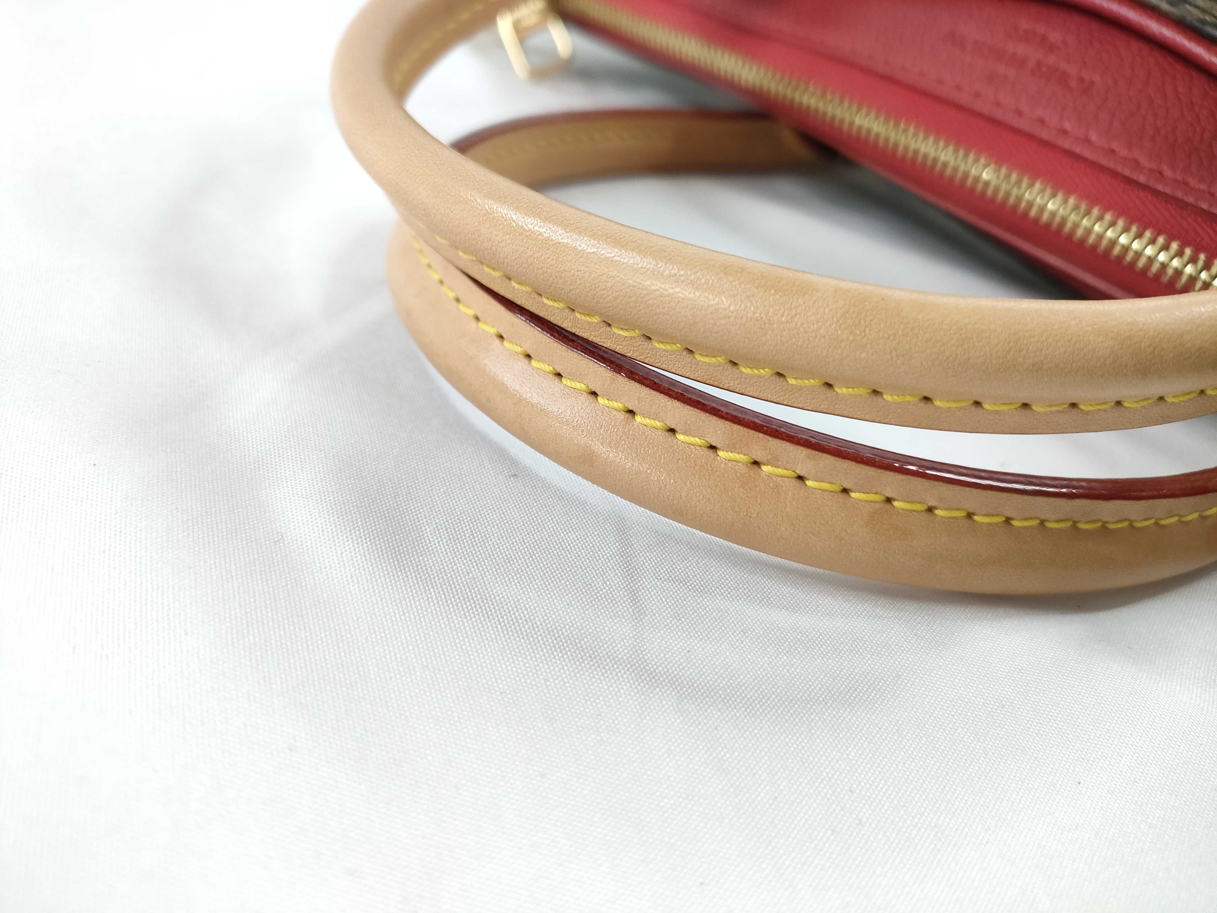 Monogram LV Pallas Brown x Red Monogram Medium Handbag — view 7