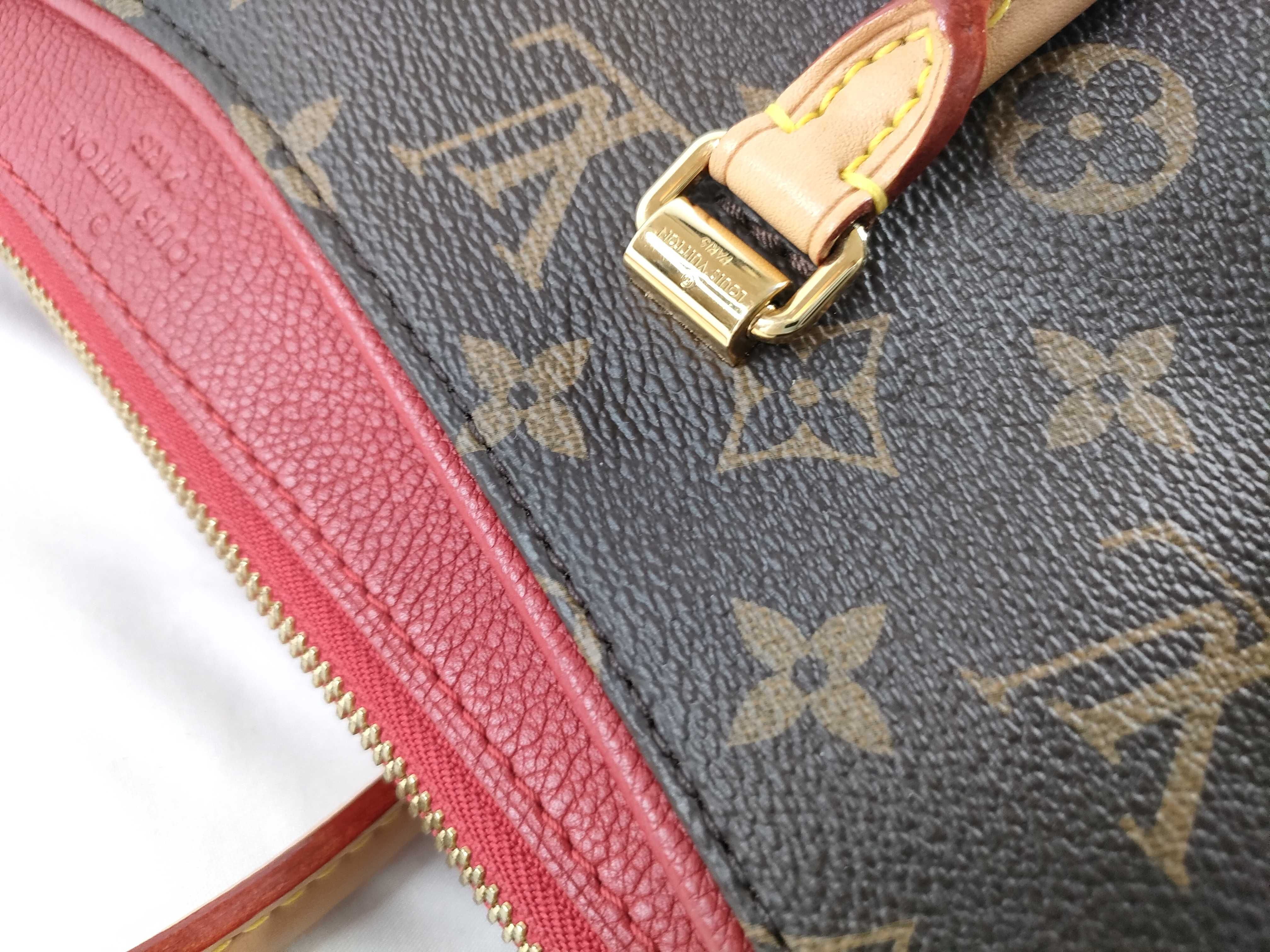 Monogram LV Pallas Brown x Red Monogram Medium Handbag — view 8
