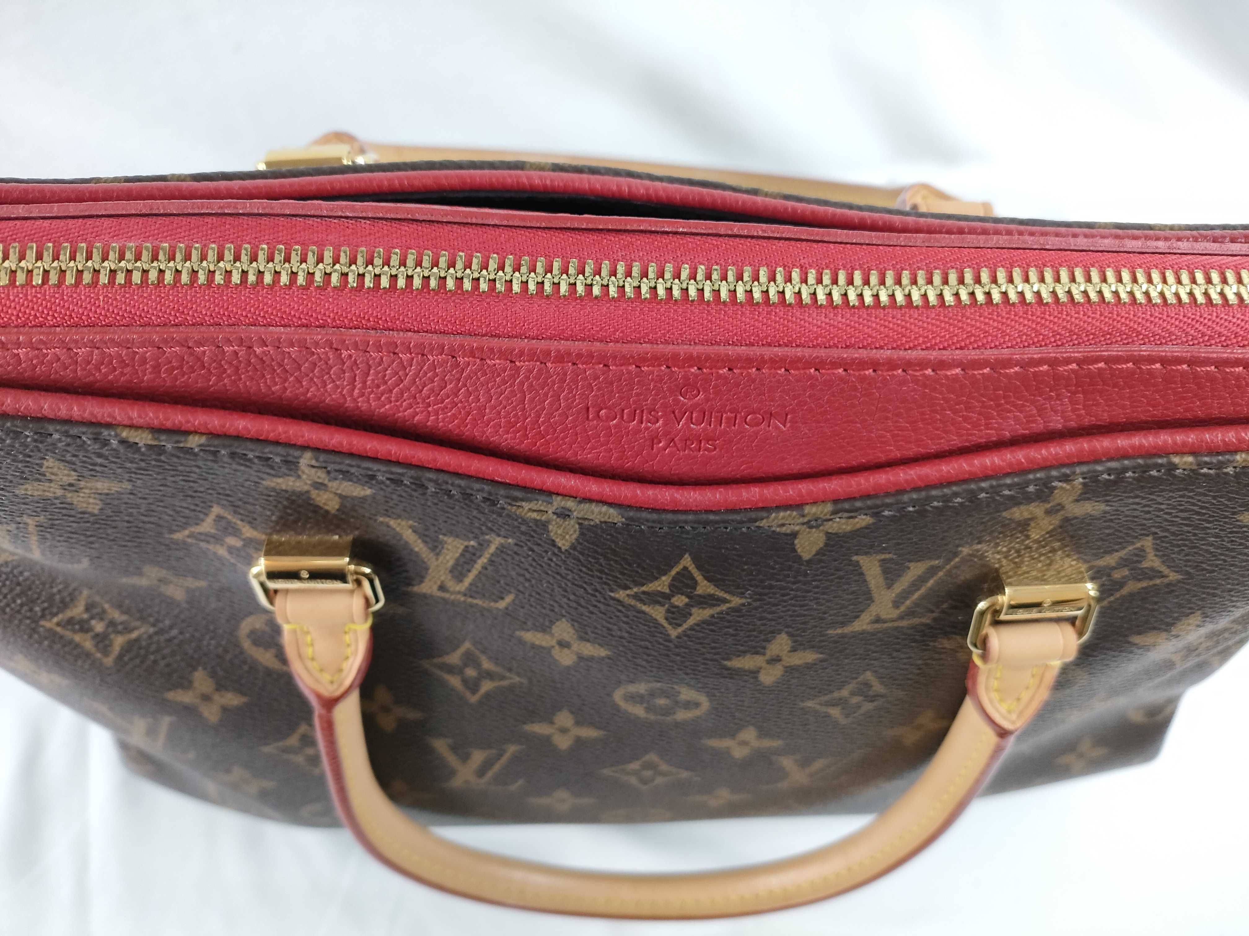 Monogram LV Pallas Brown x Red Monogram Medium Handbag — view 9