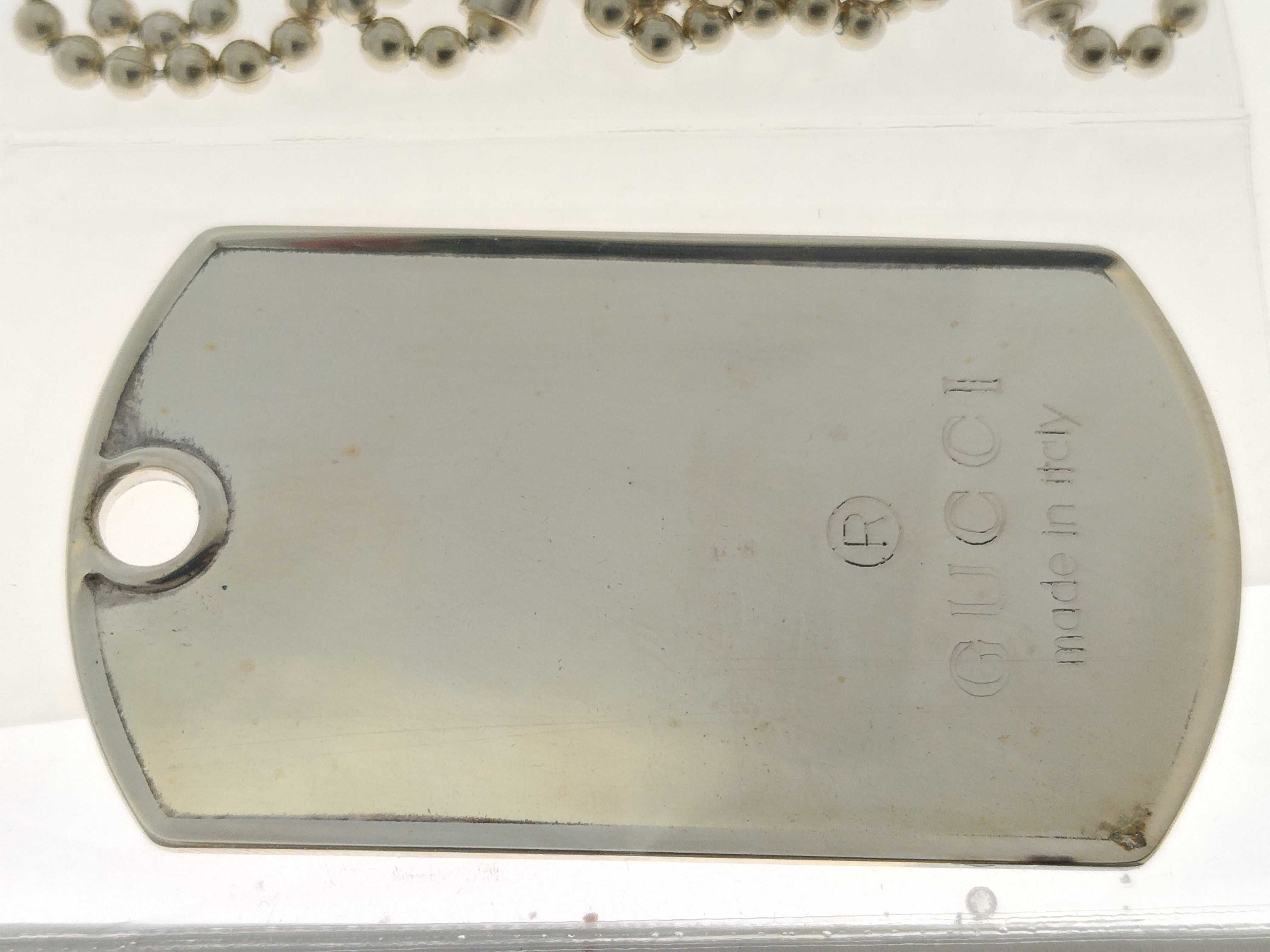 Dog Tag Plate Necklace, SV925, 53g (VO7868) — view 4
