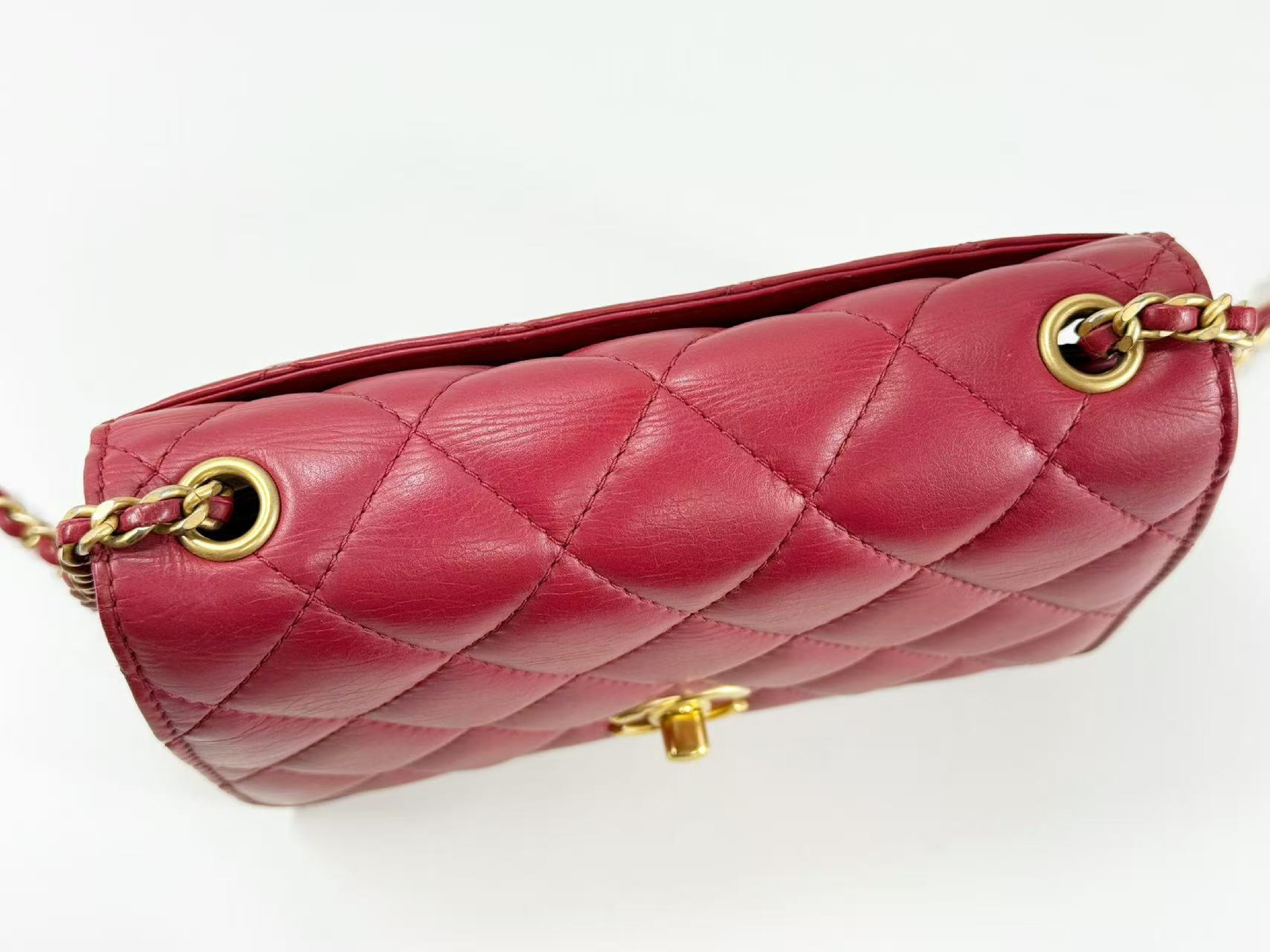 Mini Mat Tanlock, W20cm (approx.), serial number in the 27 range, with authenticity card and seal. Vintage gold hardware. Shoulder bag. 27121621. — view 6