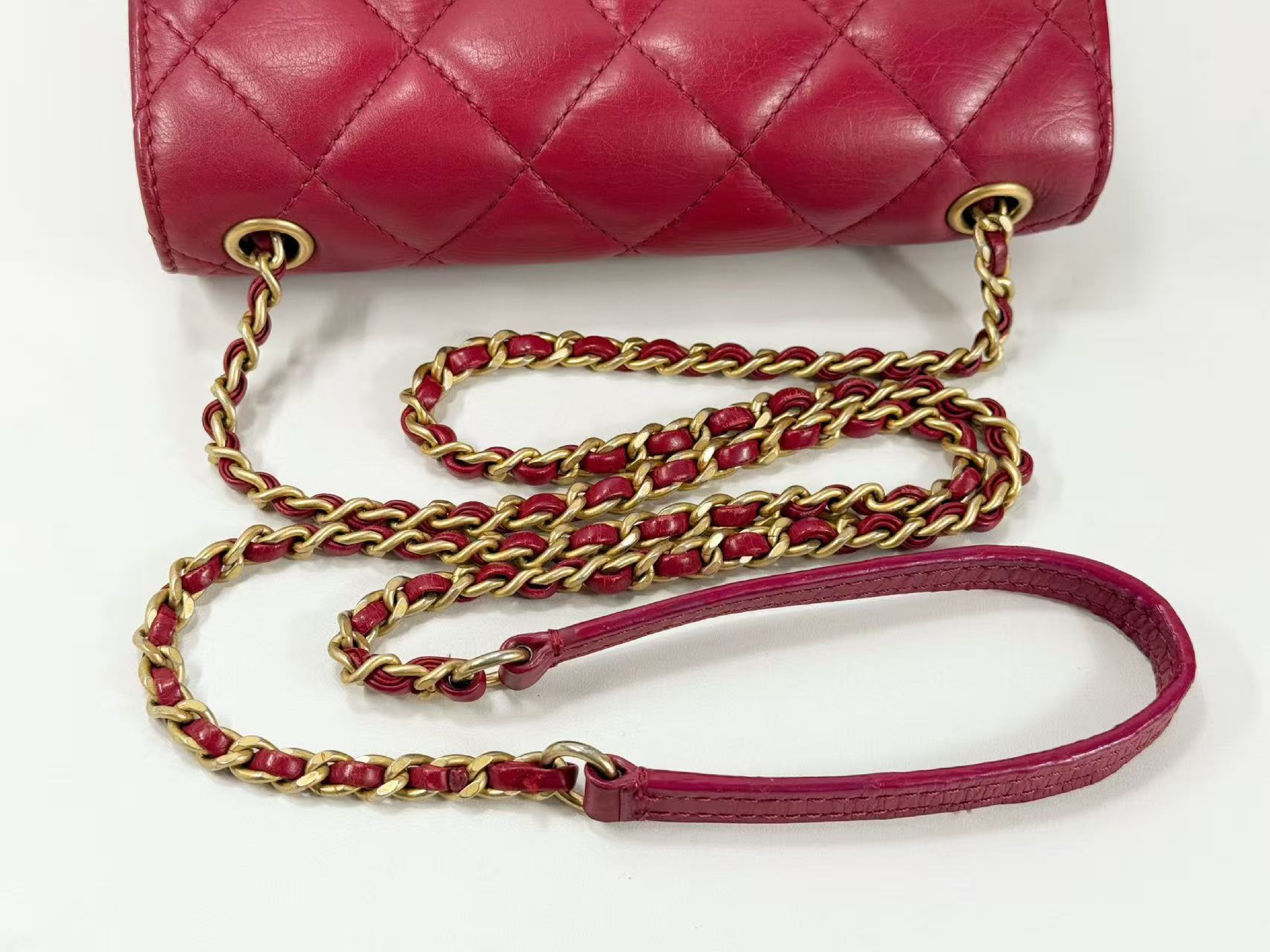 Mini Mat Tanlock, W20cm (approx.), serial number in the 27 range, with authenticity card and seal. Vintage gold hardware. Shoulder bag. 27121621. — view 7