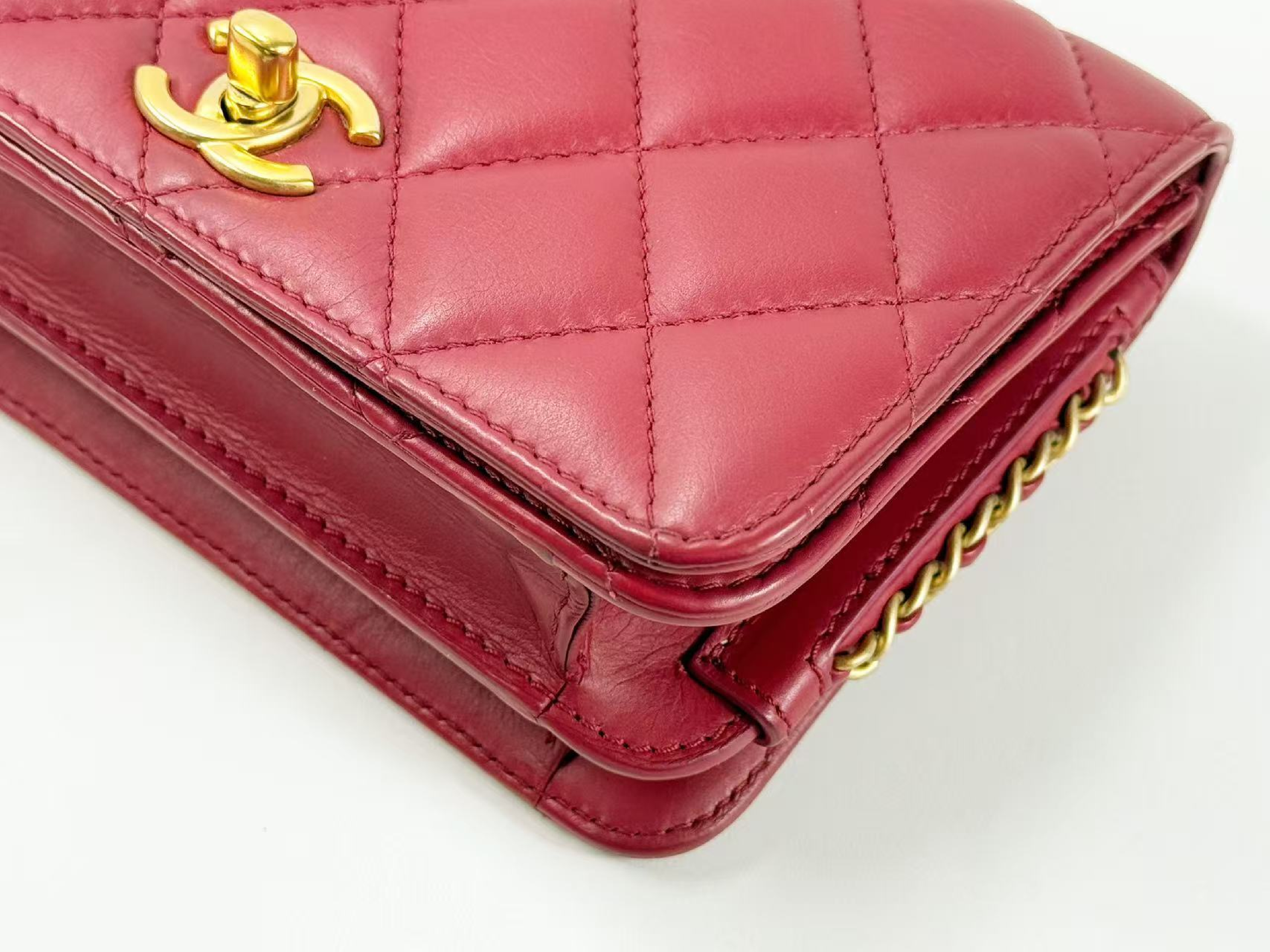 Mini Mat Tanlock, W20cm (approx.), serial number in the 27 range, with authenticity card and seal. Vintage gold hardware. Shoulder bag. 27121621. — view 10
