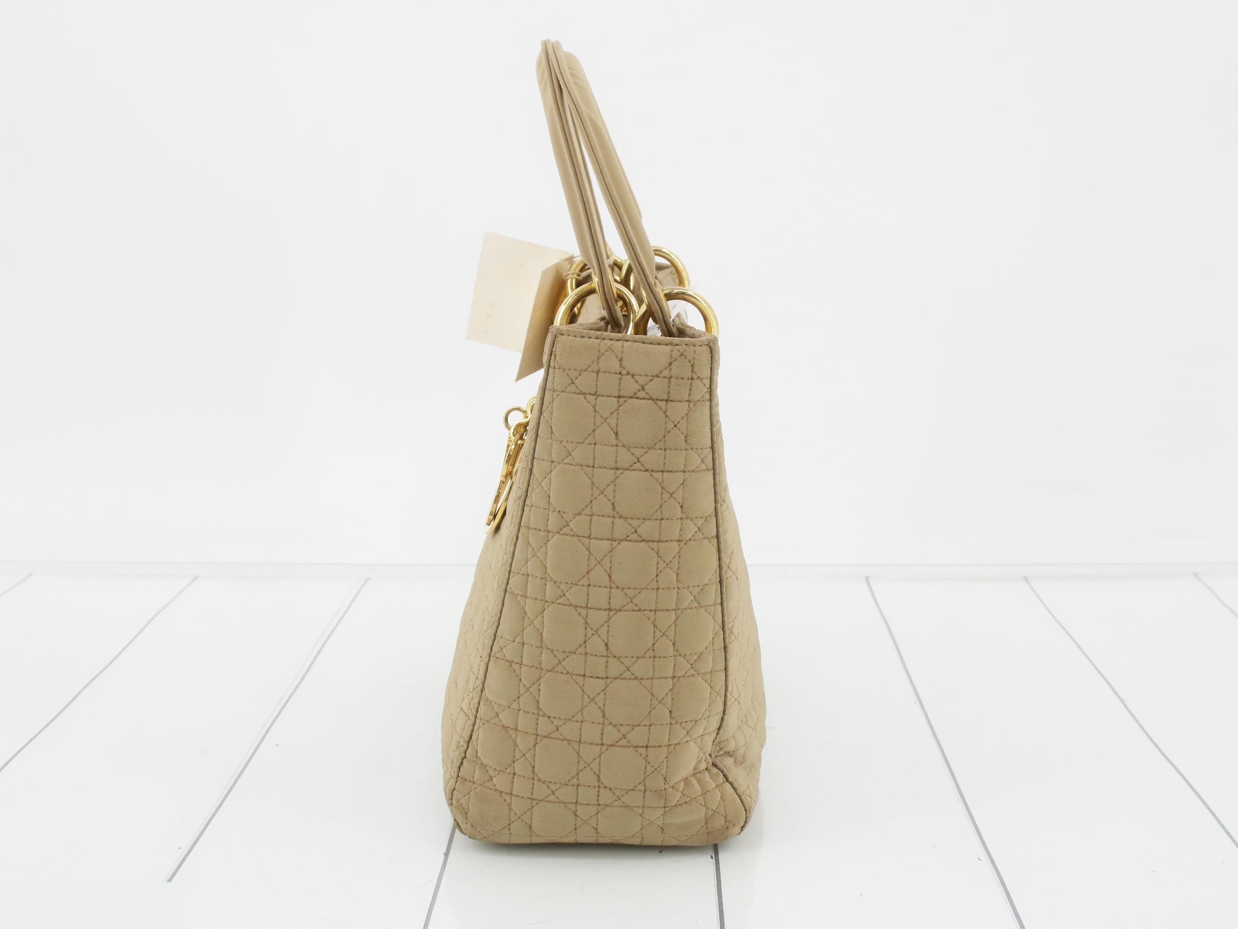 Lady Dior Beige Nylon — view 3