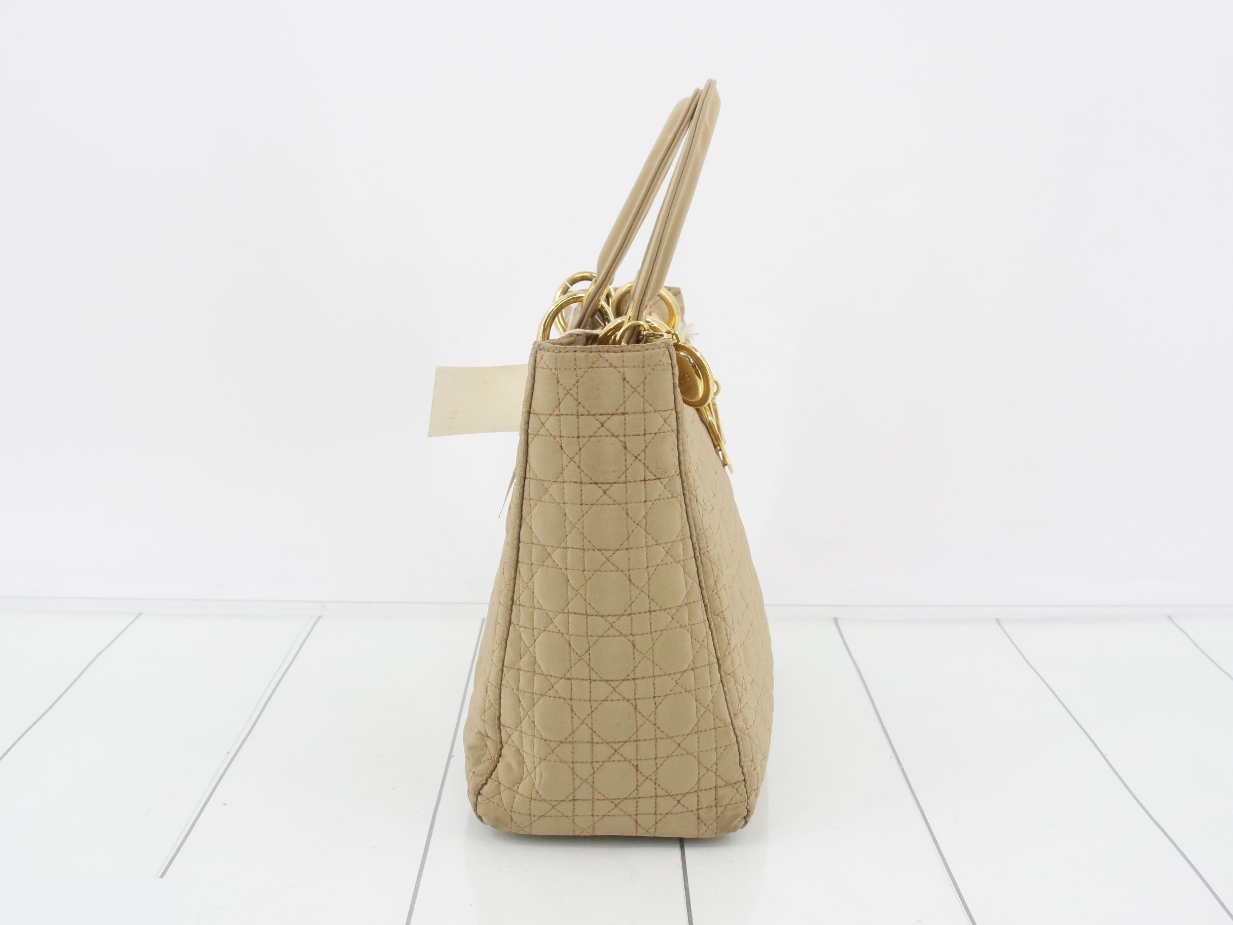 Lady Dior Beige Nylon — view 4