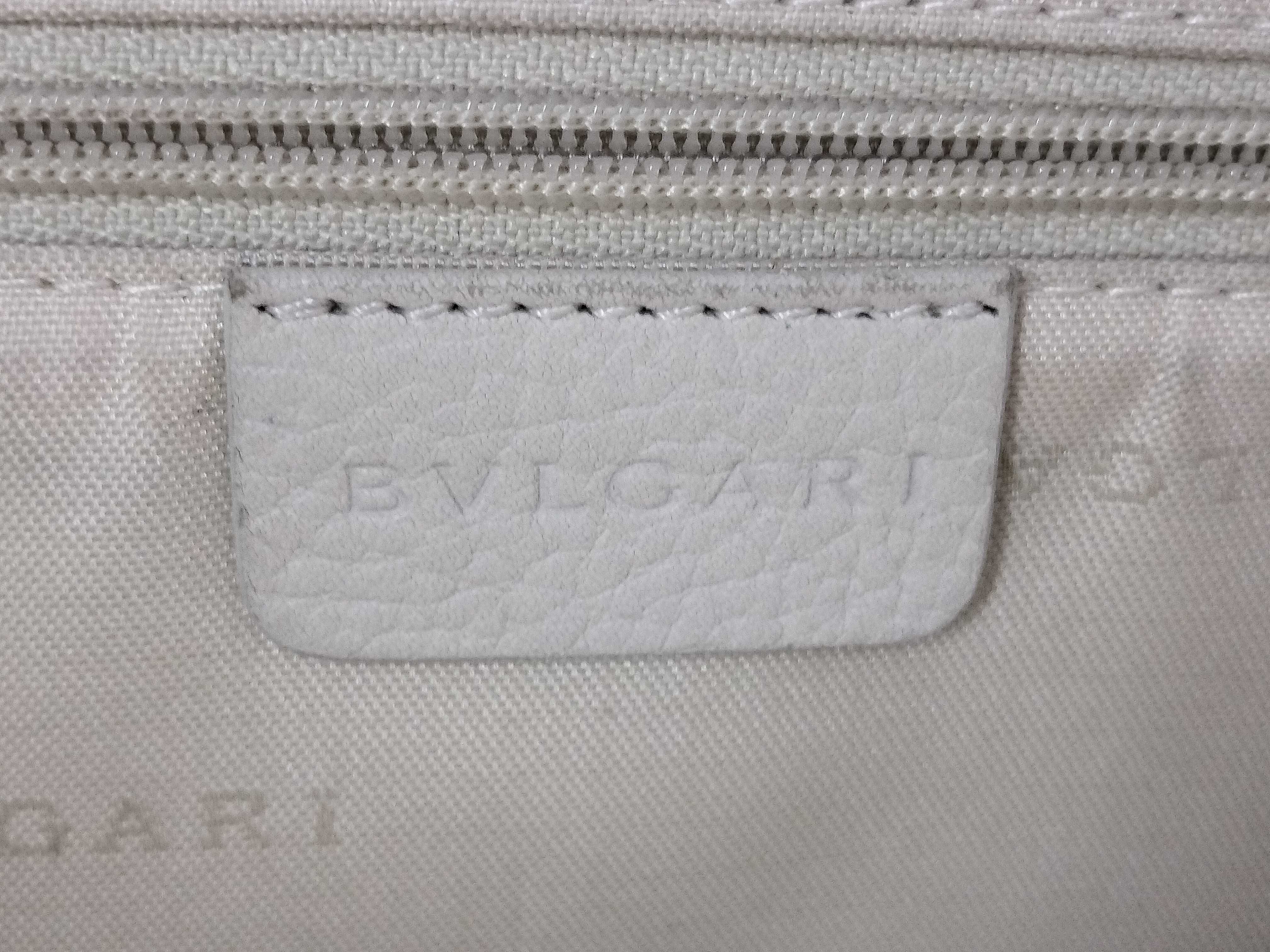 Bulgari Bicolor Tote Cabas x Leather Black x Cream Tote Bag — view 8