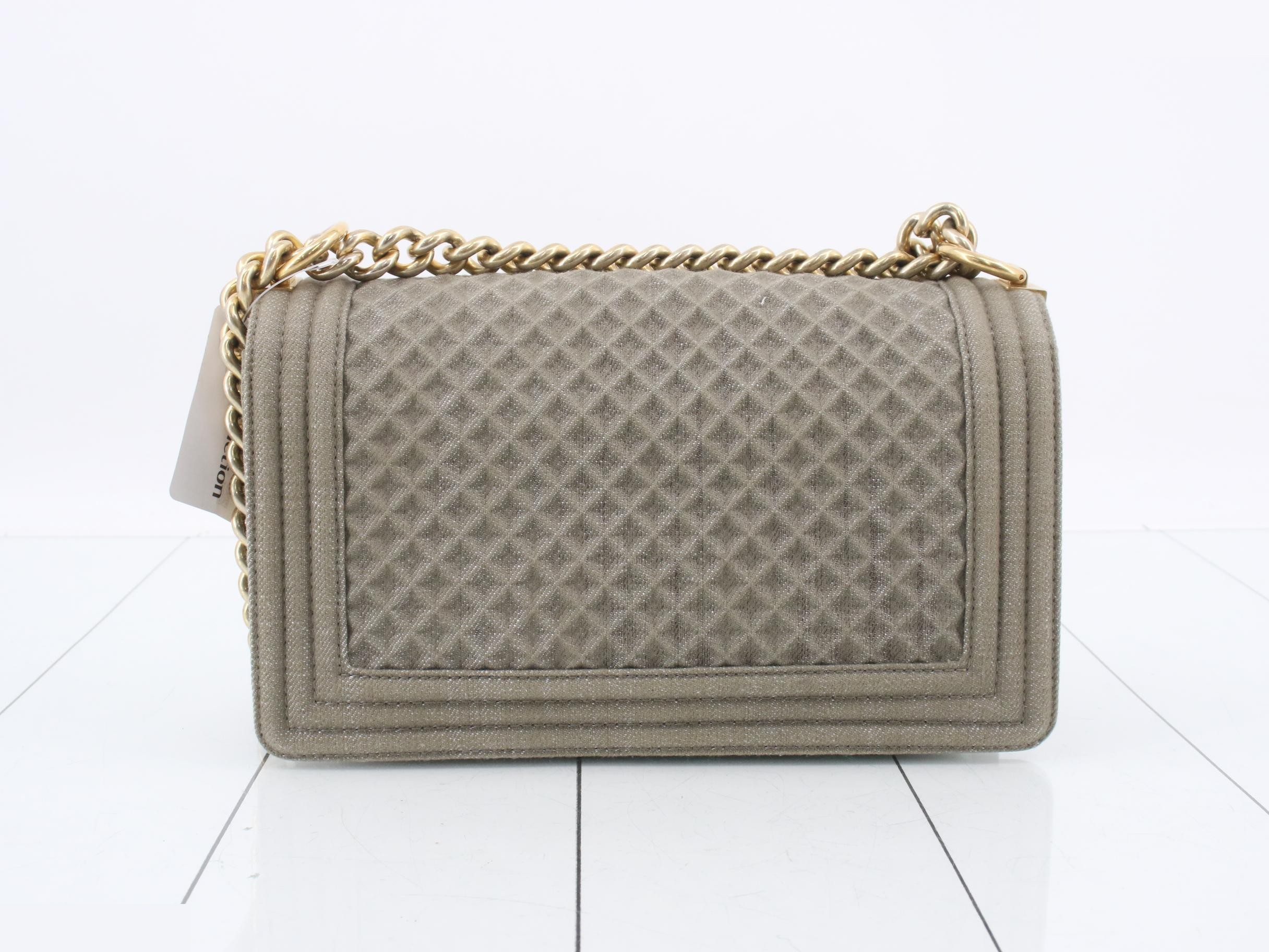 Denim Boy Chanel Chain Shoulder Bag — view 2